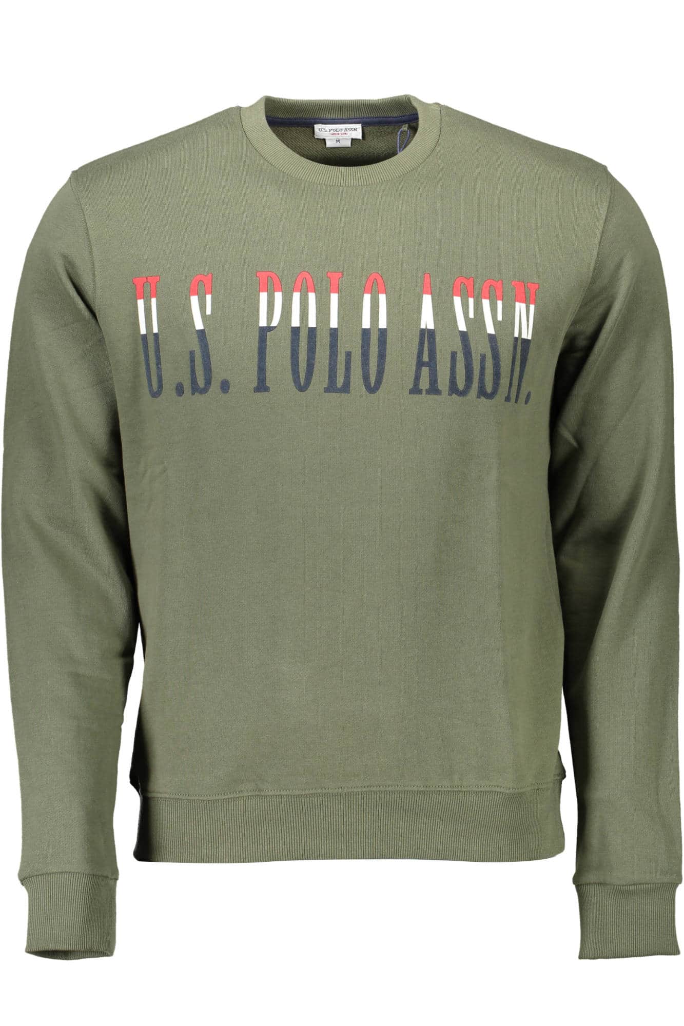 US POLO ASSN. HERREN GRÜN MIT REISSVERSCHLUSS SWEATSHIRT