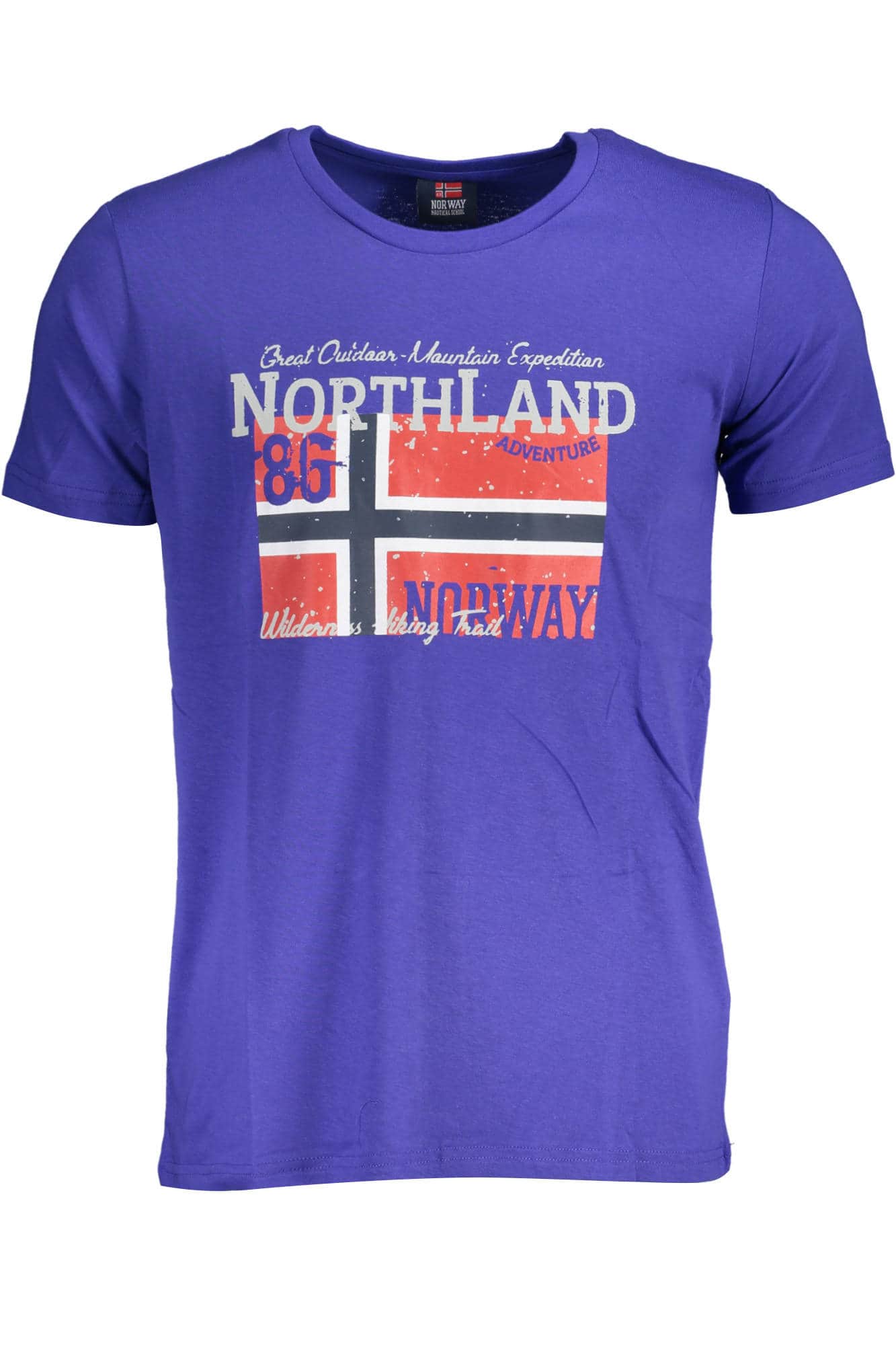 NORWAY 1963 HERREN KURZARM T-SHIRT BLAU