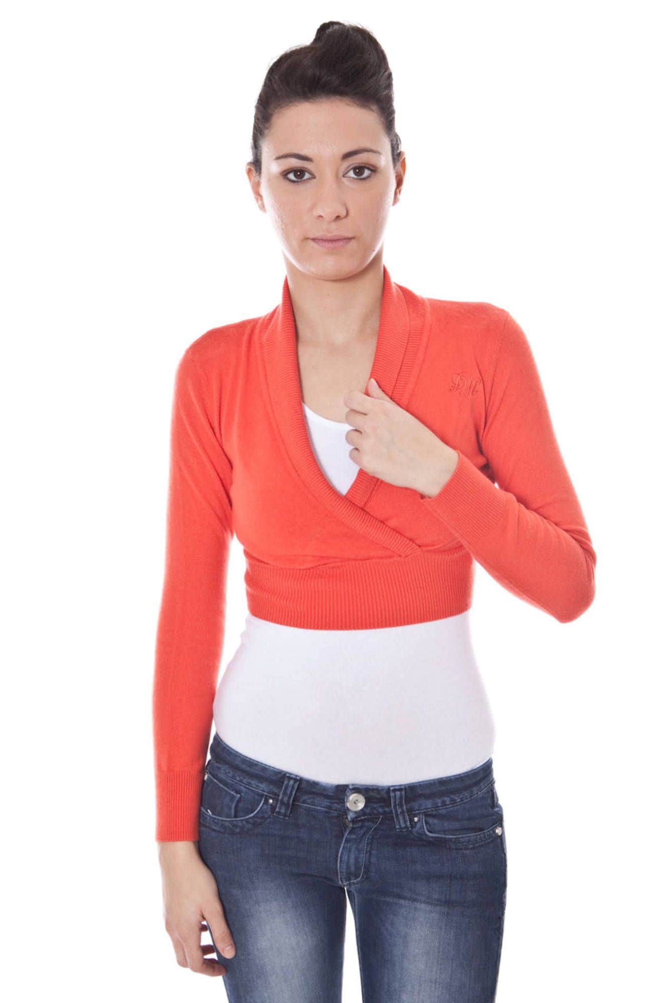 DATCH BOLERO LANGARM DAMEN ROT