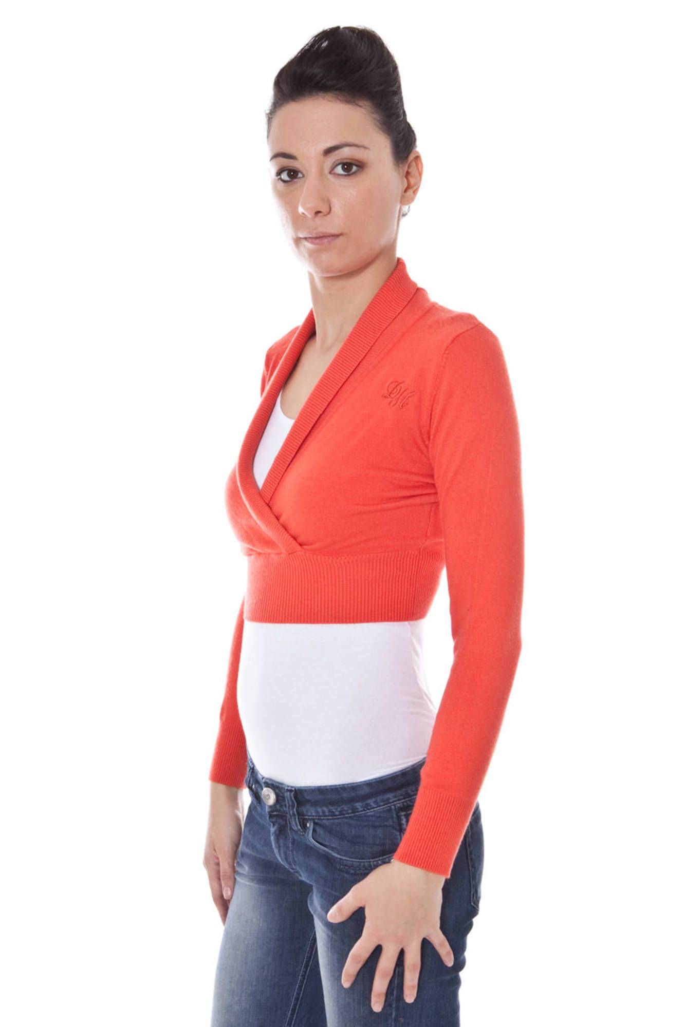 DATCH BOLERO LANGARM DAMEN ROT