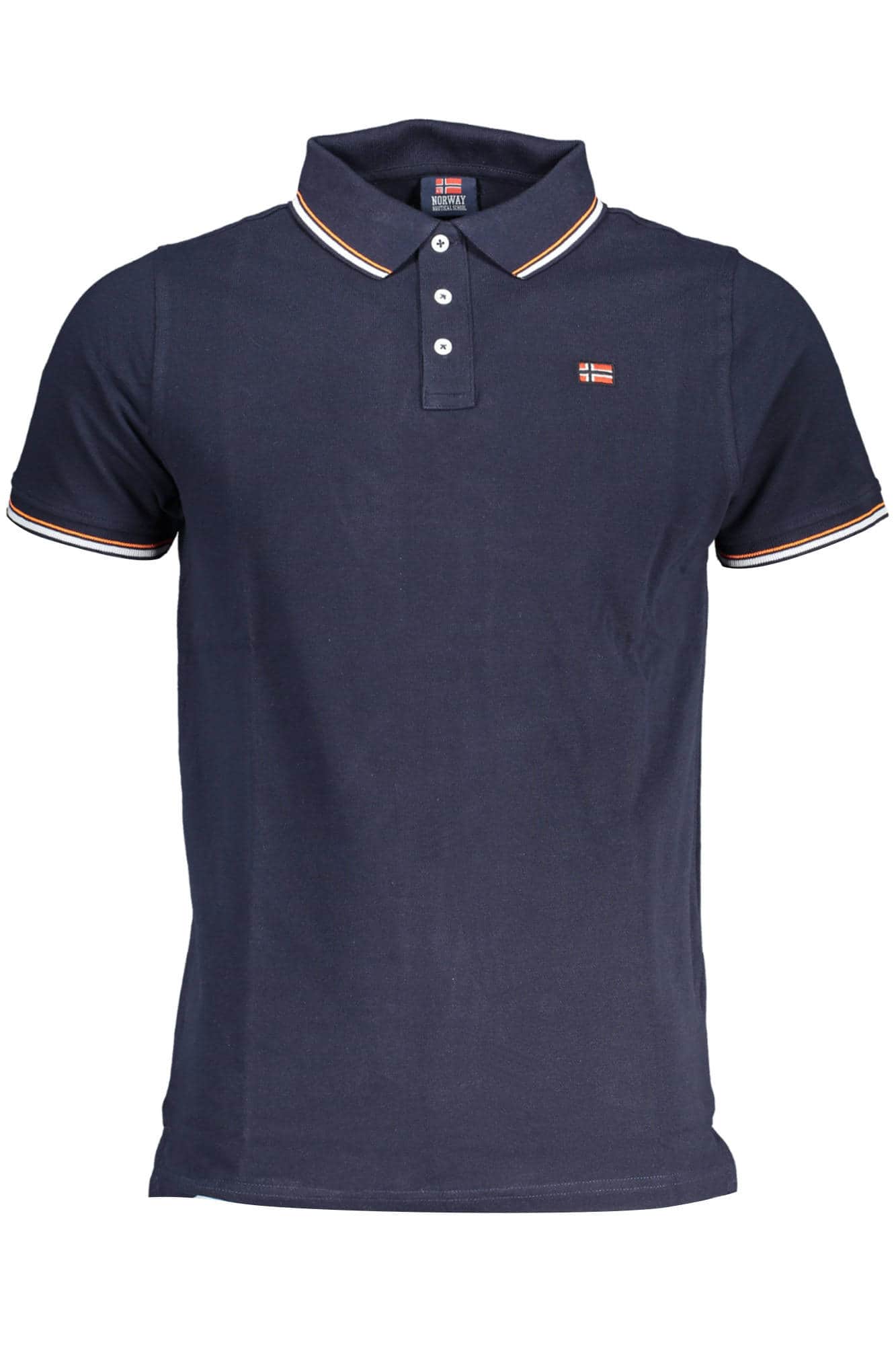 NORWAY 1963 HERREN KURZARM POLO BLAU