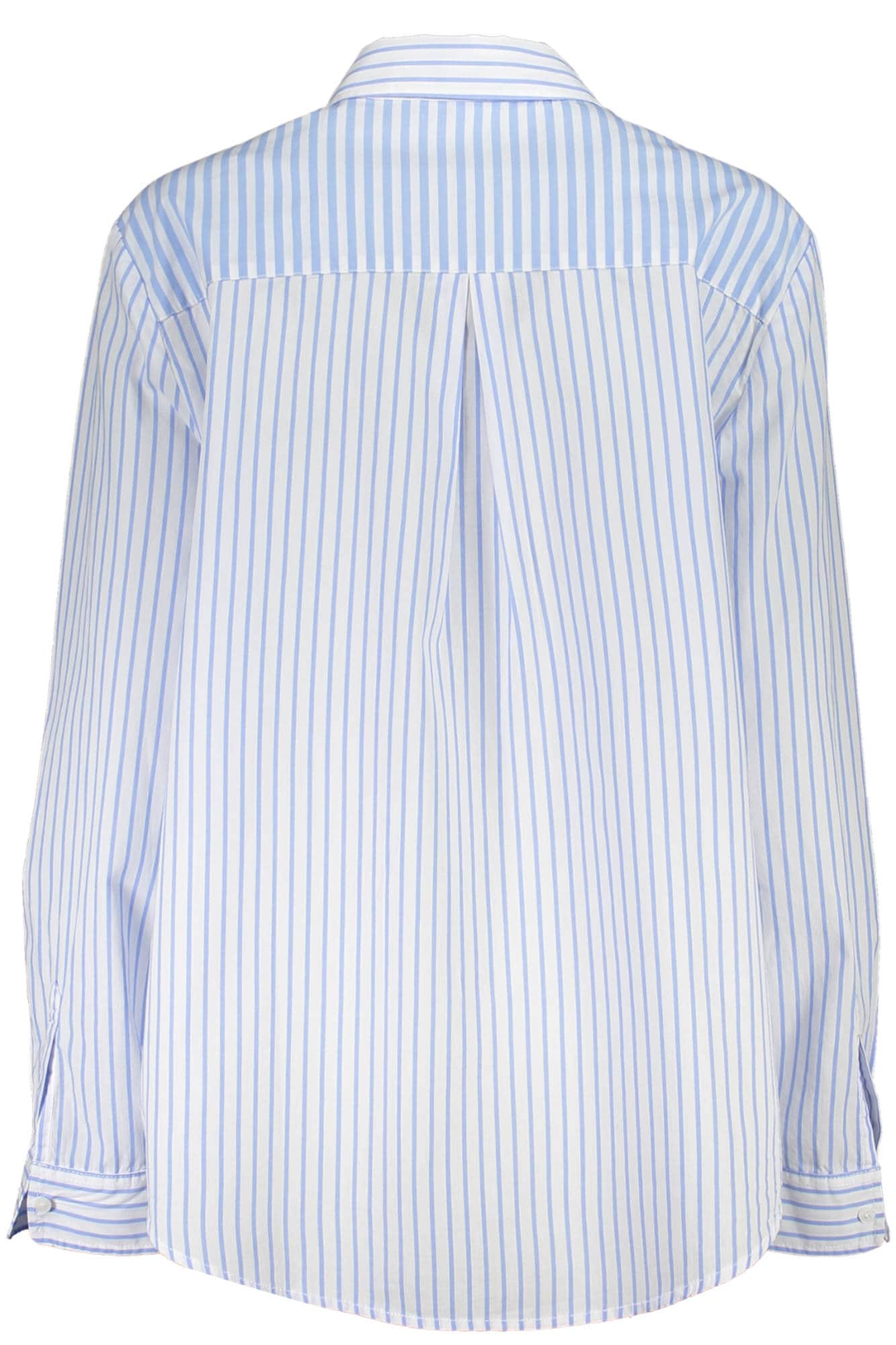 DESIGUAL LANGARM SHIRT DAMEN BLAU