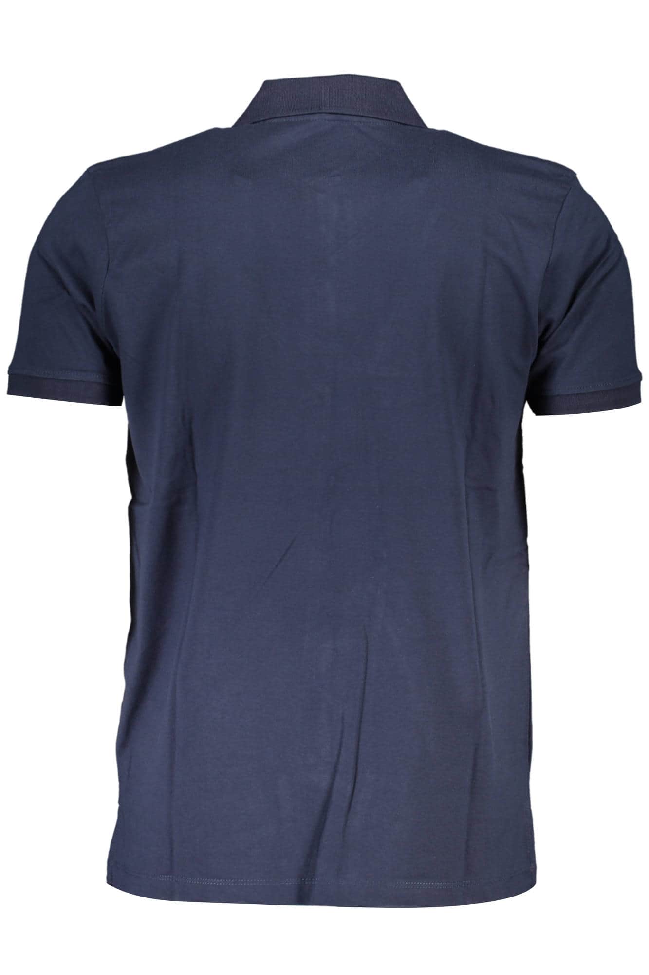 GIAN MARCO VENTURI HERREN KURZARM POLO BLAU