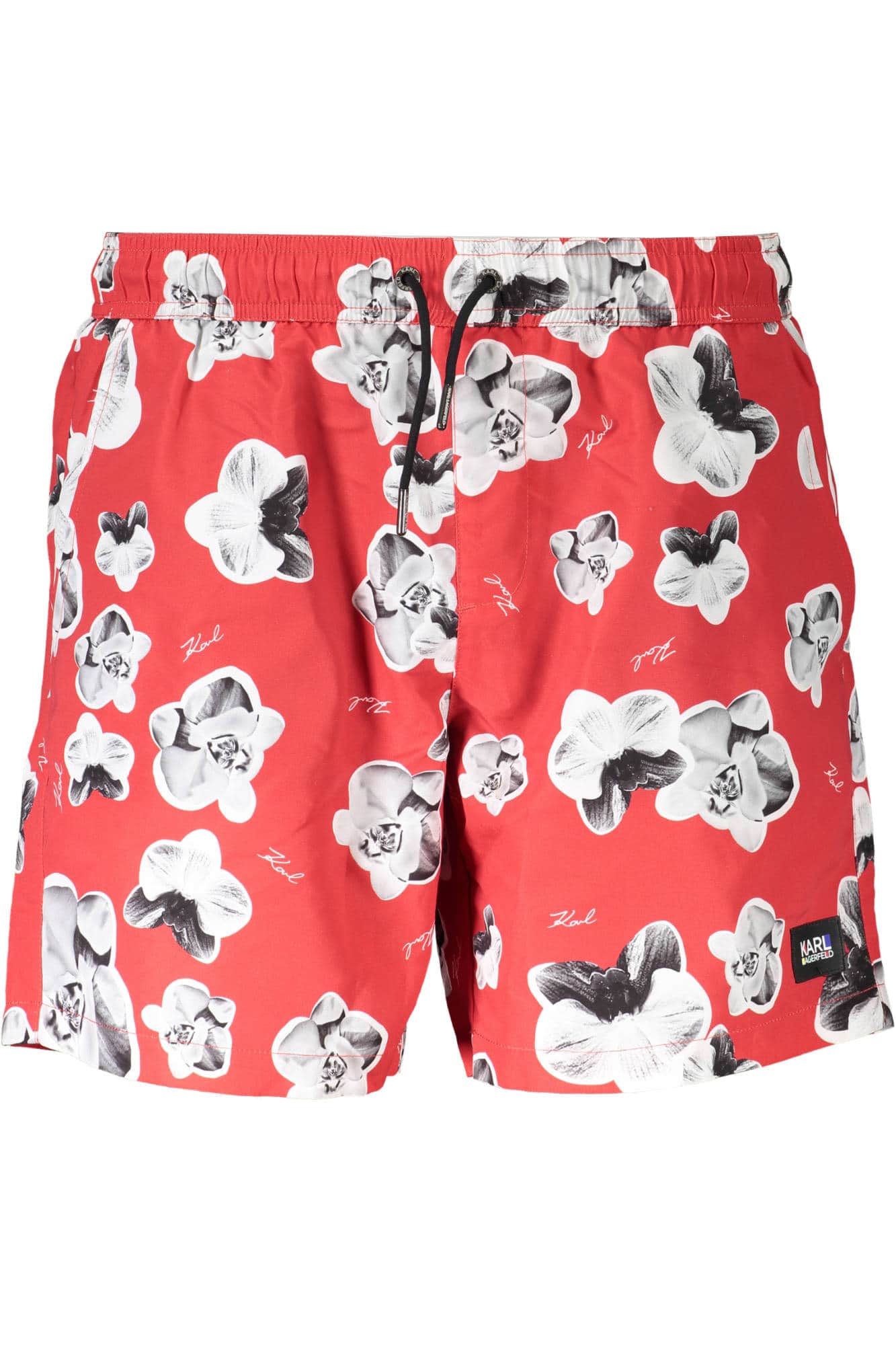 KARL LAGERFELD BADEMODE BADEANZUG HERREN BOTTOM ROT