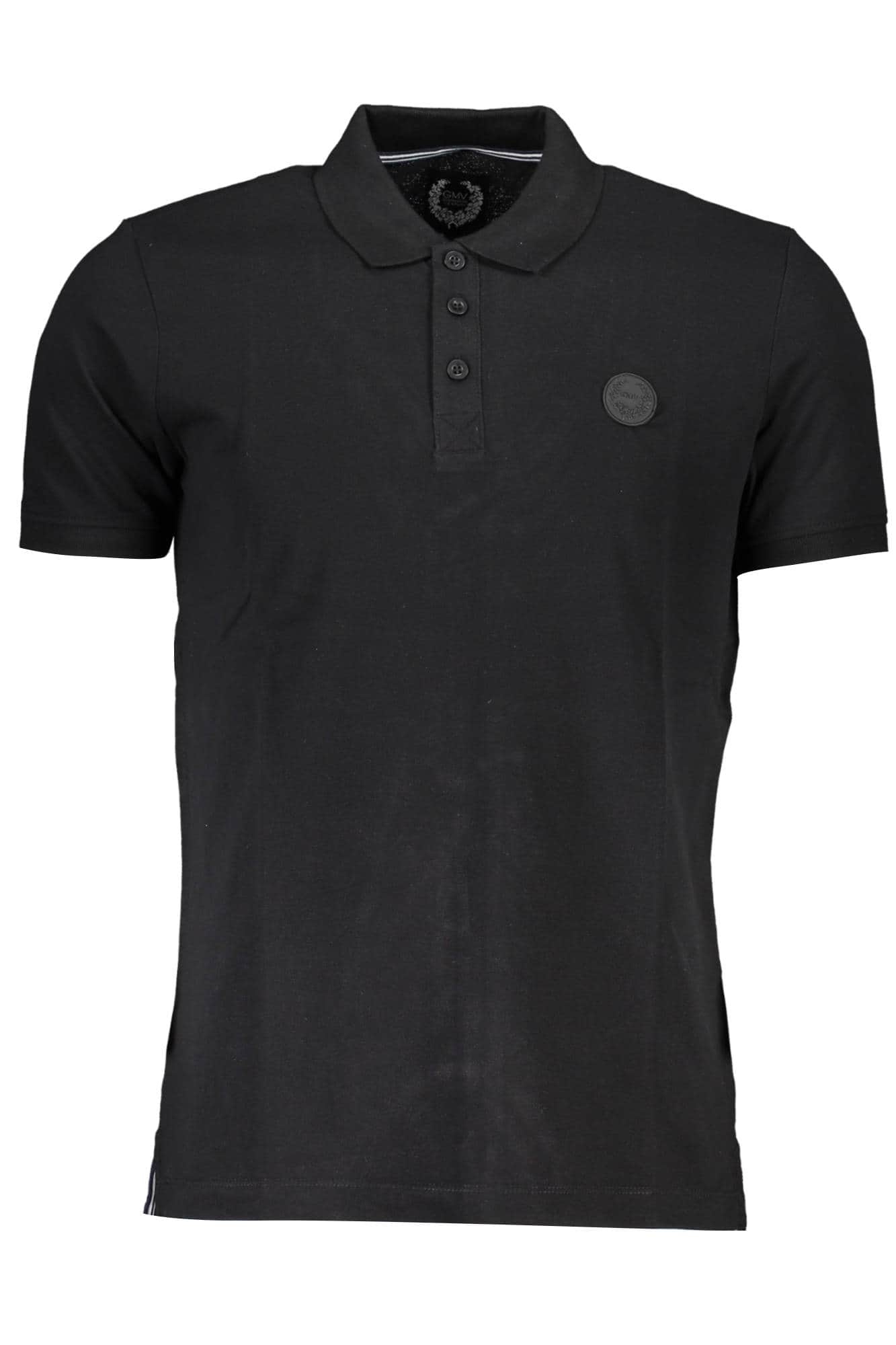 GIAN MARCO VENTURI HERREN KURZARM POLO SCHWARZ
