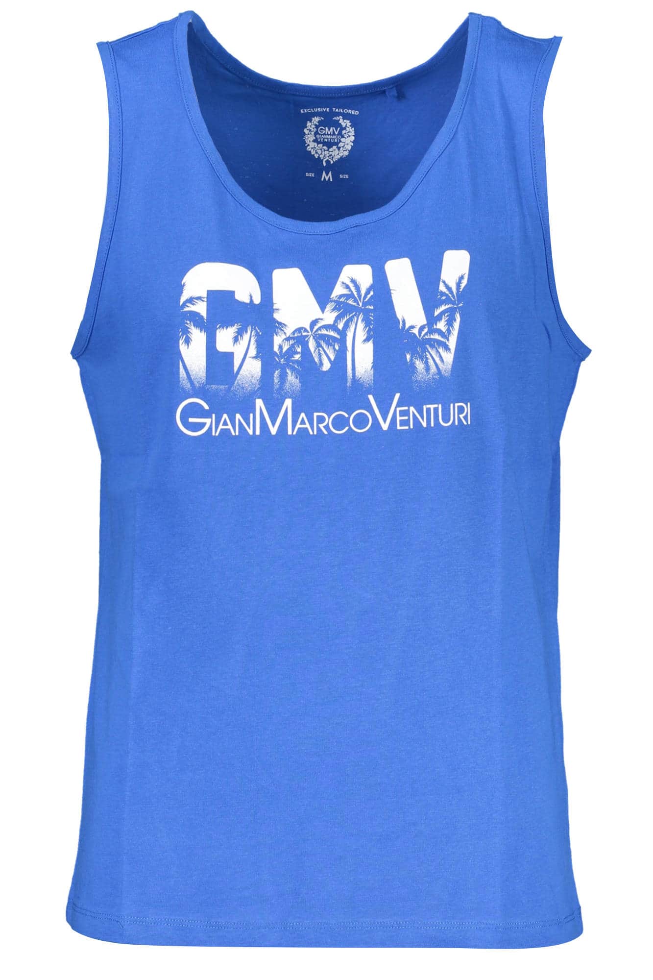 GIAN MARCO VENTURI HERREN BLAU TANKTOP