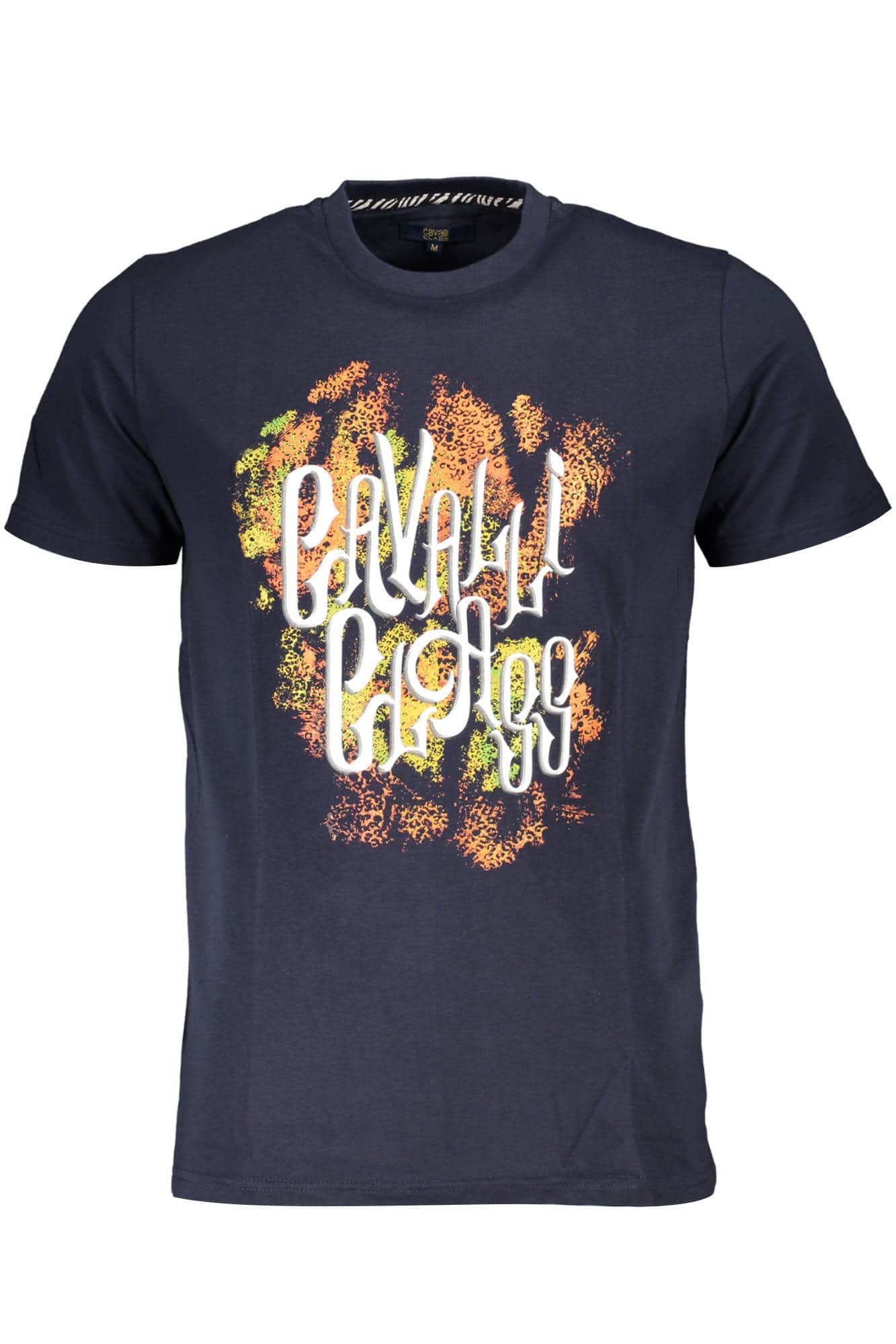 CAVALLI CLASS KURZARM T-SHIRT HERREN BLAU