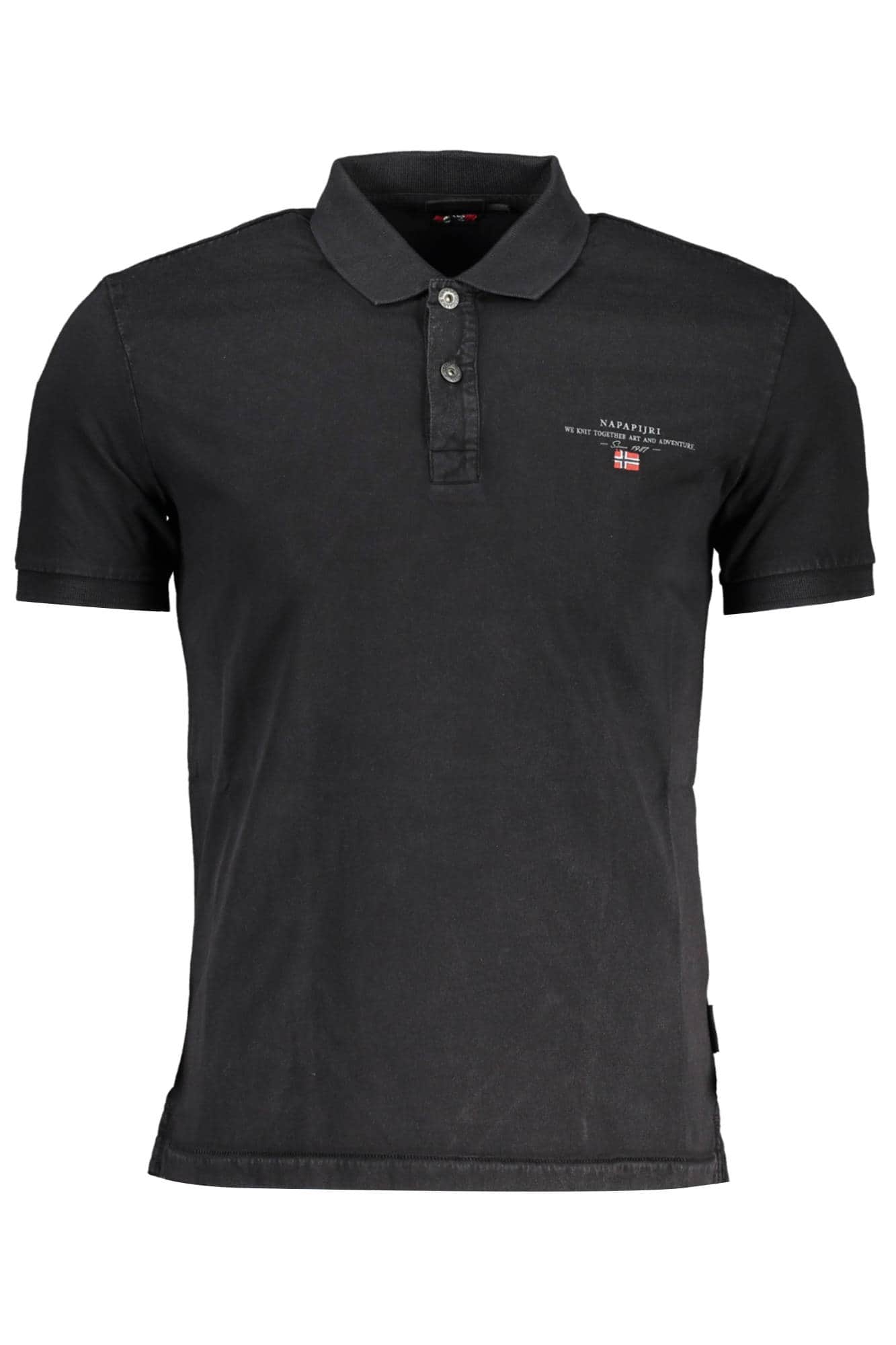 NAPAPIJRI POLO KURZARM HERREN SCHWARZ