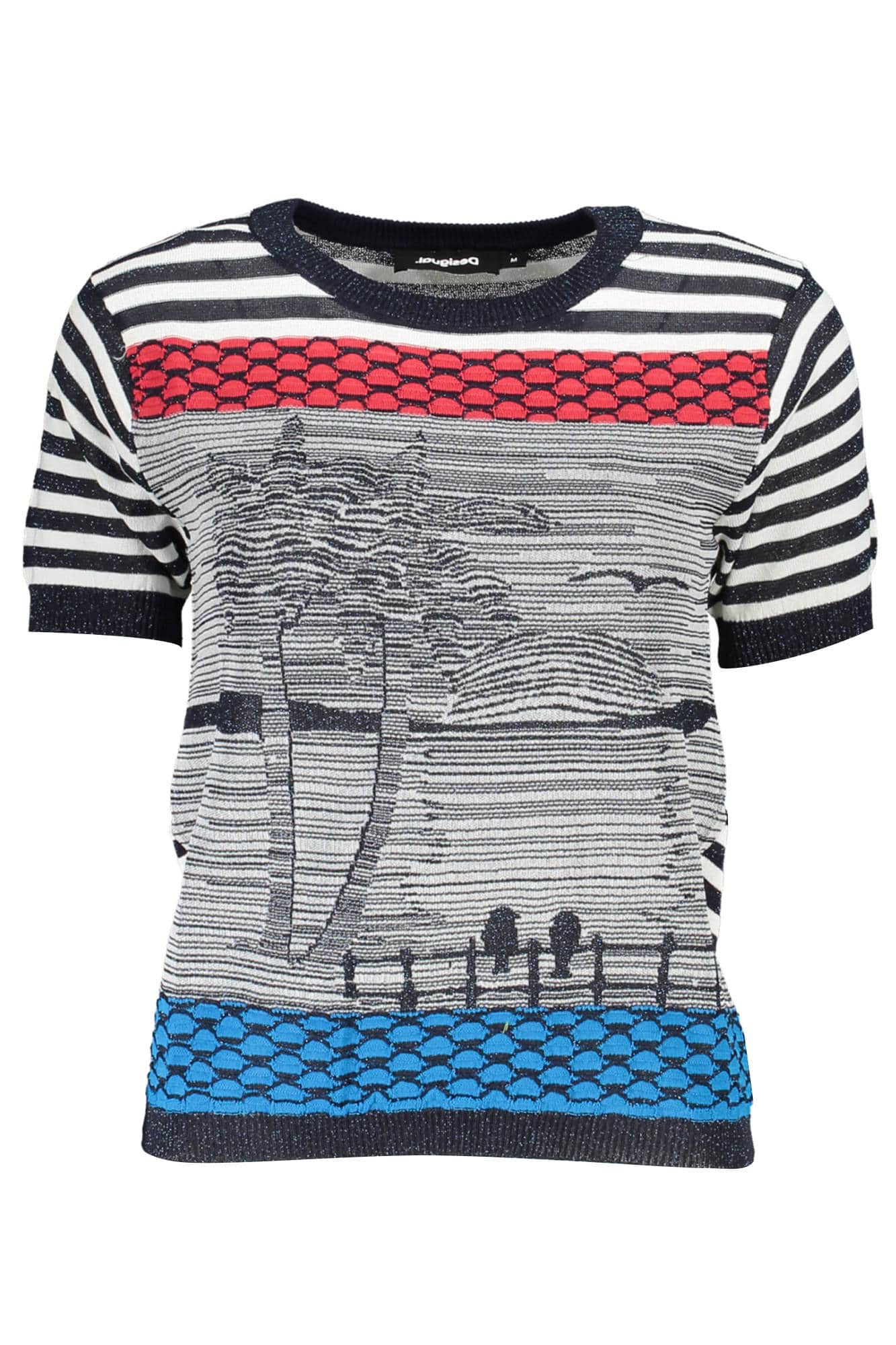 DESIGUAL DAMEN BLAU PULLOVER
