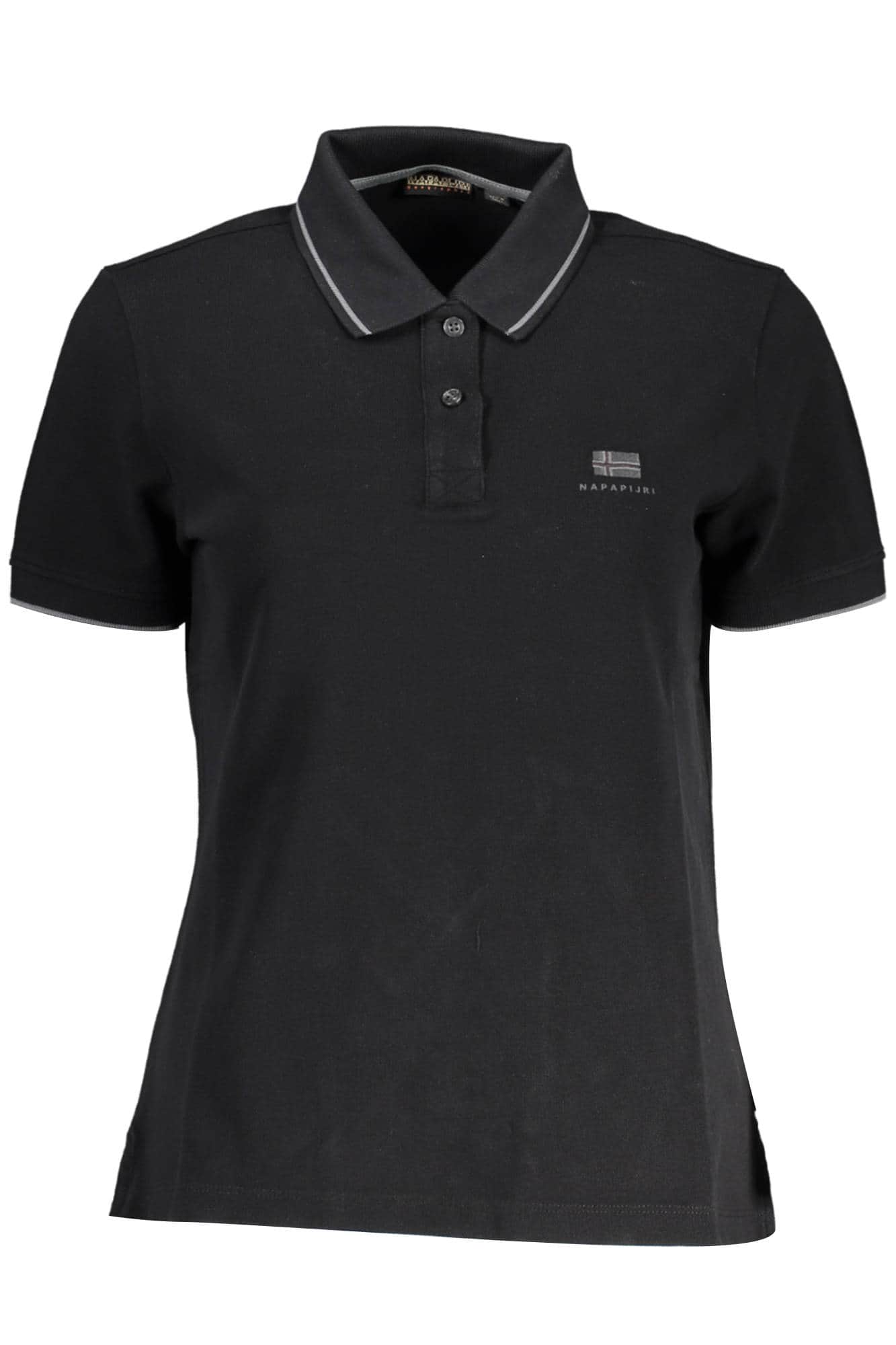NAPAPIJRI KURZARM POLO DAMEN SCHWARZ