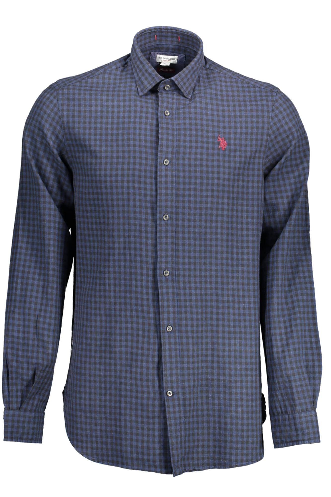 US POLO ASSN. HERREN BLAU LANGARM SHIRT