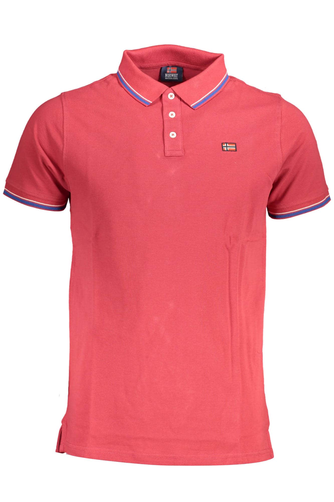 NORWAY 1963 HERREN KURZARM POLOSHIRT ROT