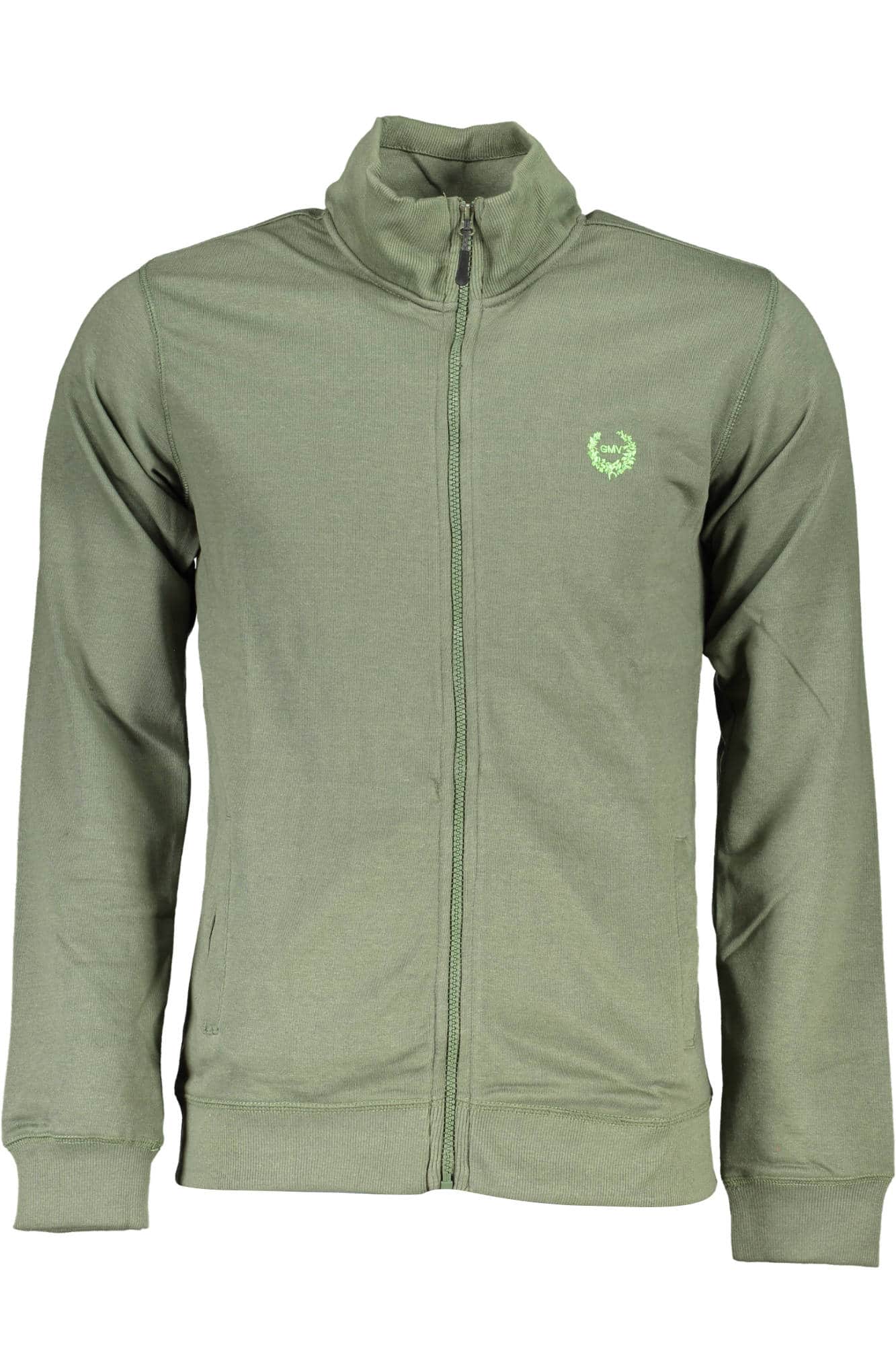GIAN MARCO VENTURI HERREN MIT REISSVERSCHLUSS SWEATSHIRT GRÜN