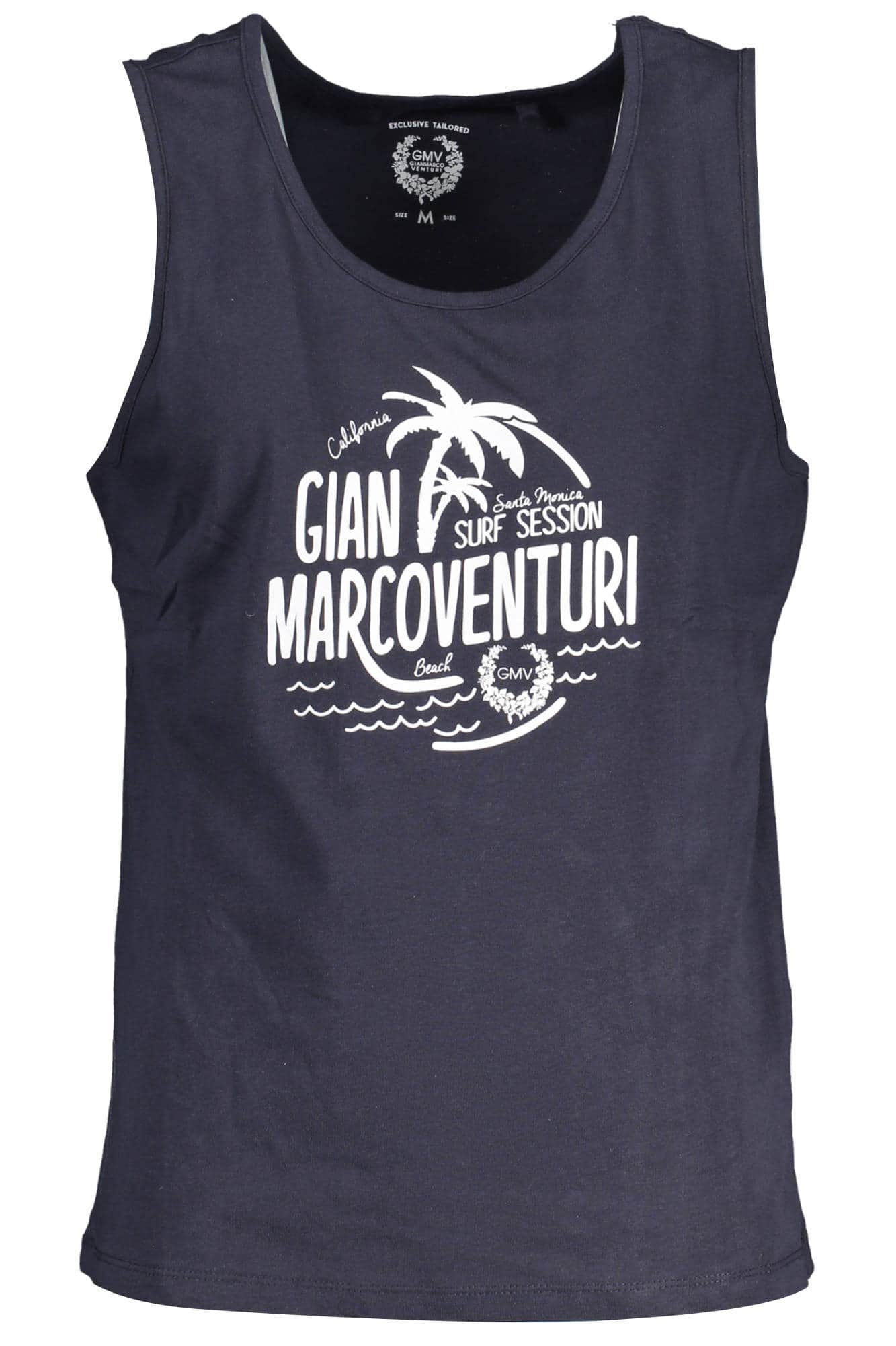 GIAN MARCO VENTURI HERREN BLAU TANKTOP