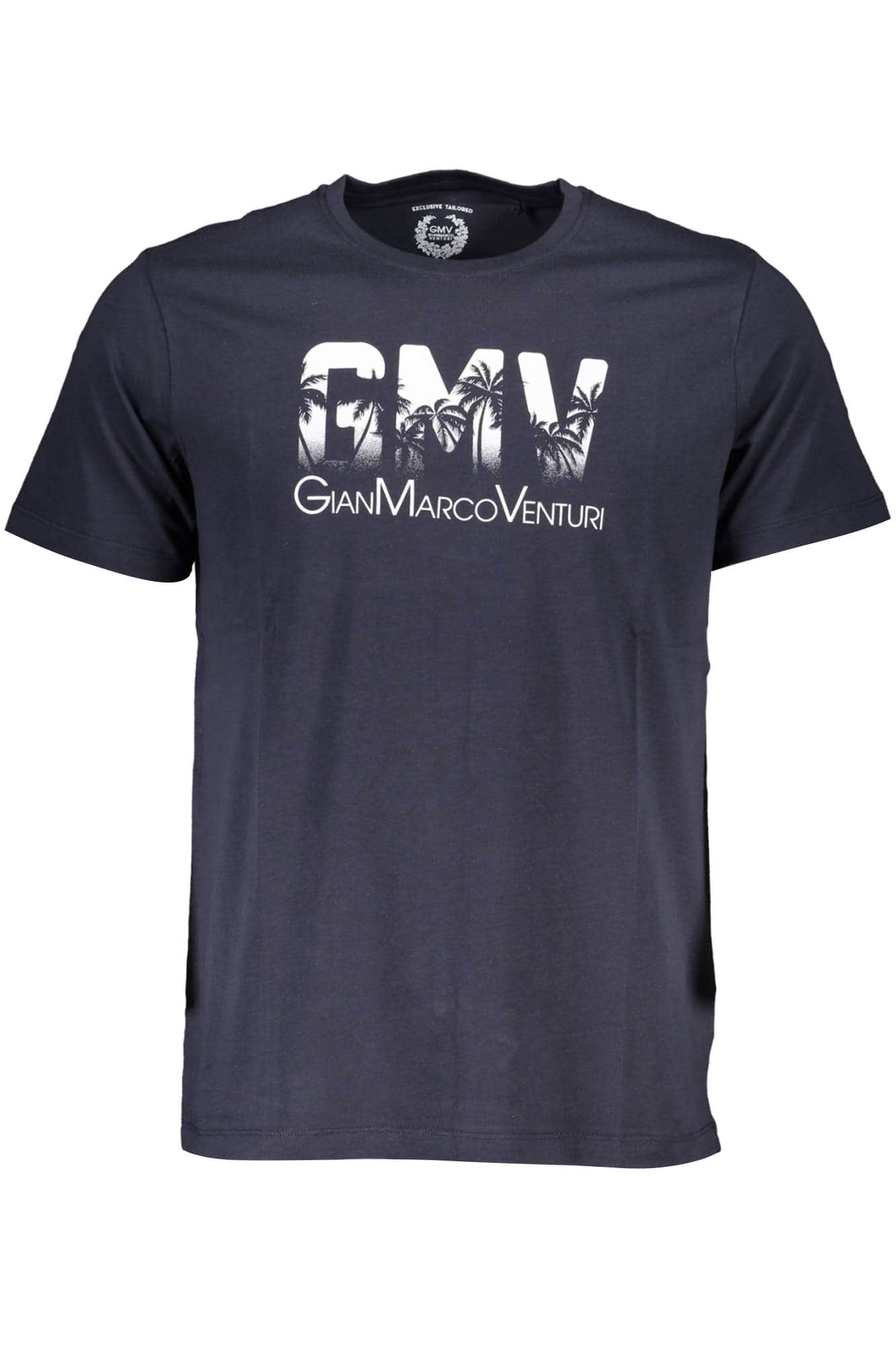 GIAN MARCO VENTURI HERREN KURZARM T-SHIRT BLAU