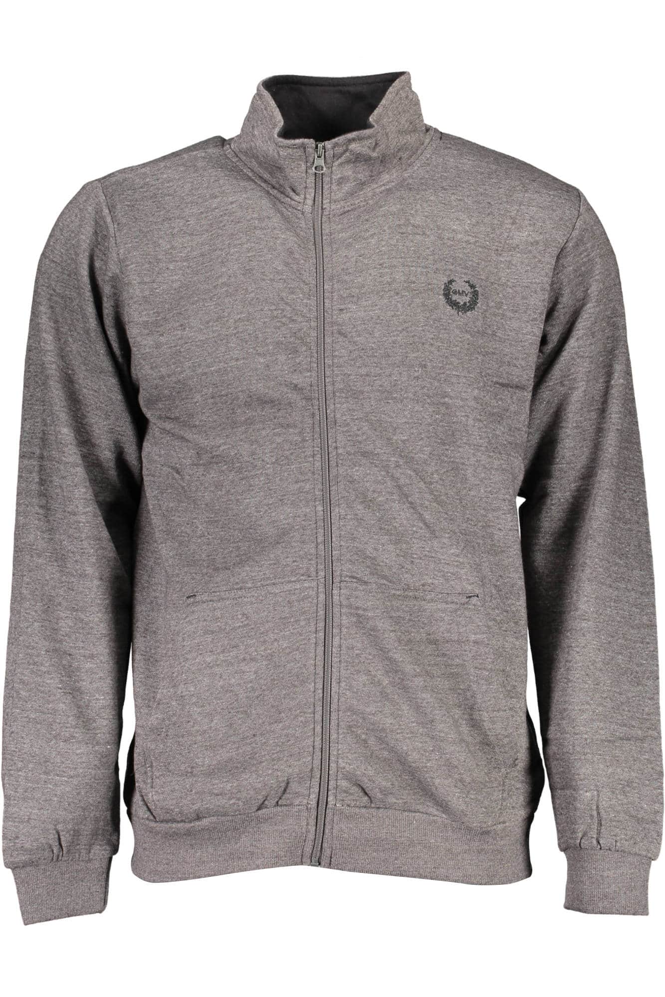 GIAN MARCO VENTURI HERREN MIT REISSVERSCHLUSS SWEATSHIRT GRAU