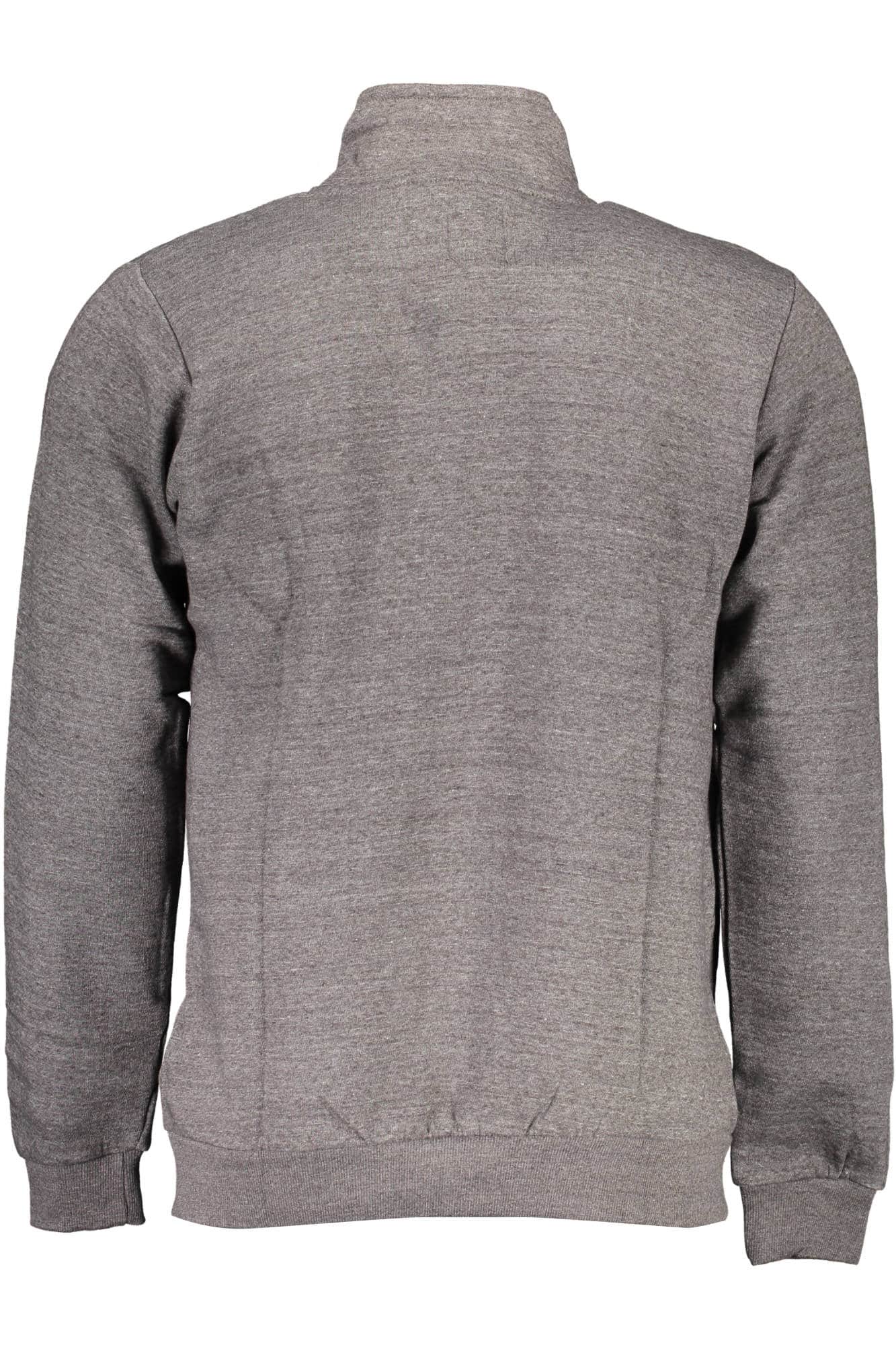 GIAN MARCO VENTURI HERREN MIT REISSVERSCHLUSS SWEATSHIRT GRAU
