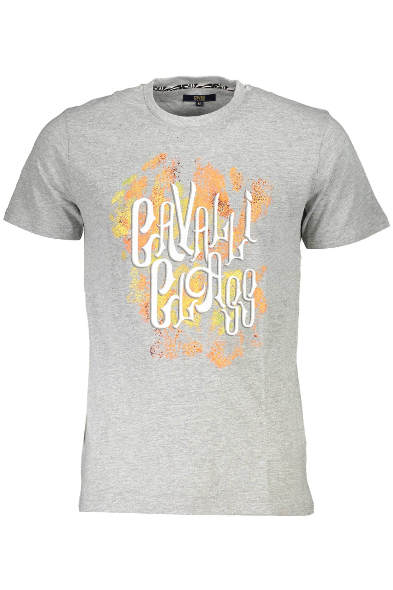 CAVALLI CLASS KURZARM T-SHIRT HERREN GRAU
