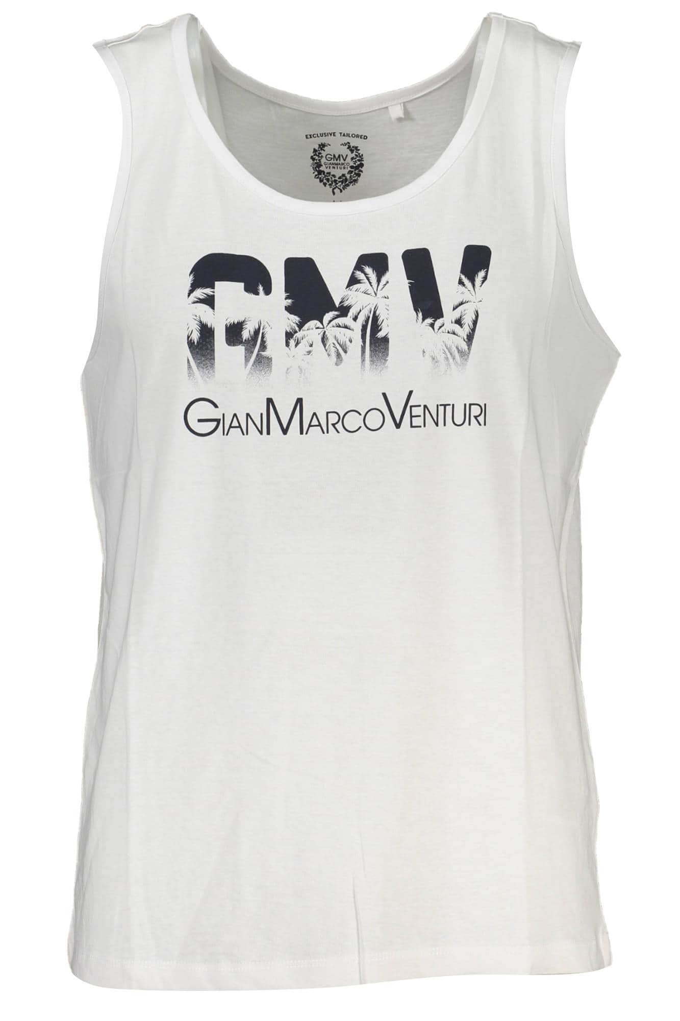 GIAN MARCO VENTURI HERREN WEISS TANKTOP