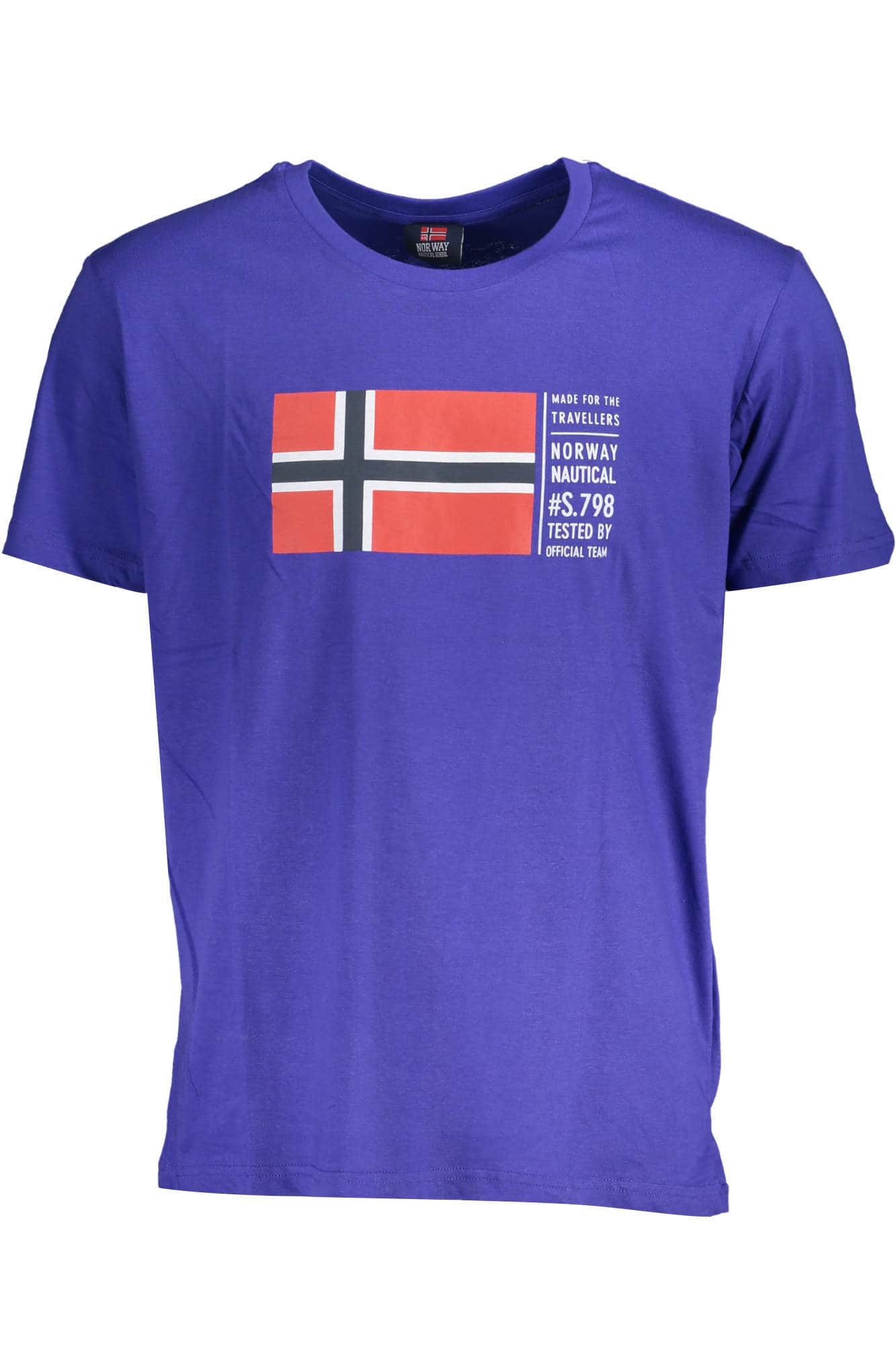 NORWAY 1963 HERREN KURZARM T-SHIRT BLAU