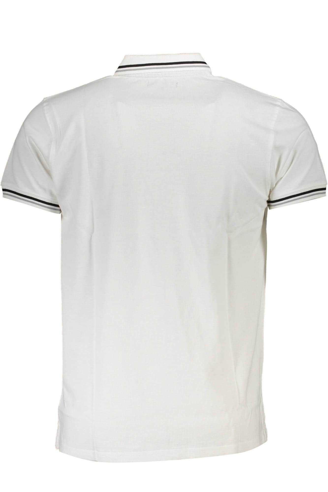 CAVALLI CLASS POLO KURZARM HERREN WEISS