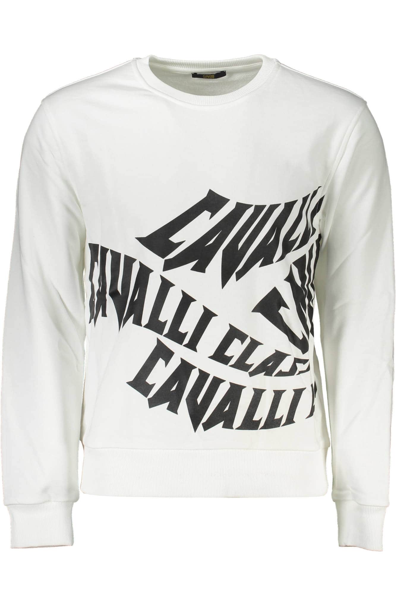 CAVALLI CLASS SWEATSHIRT OHNE REISSVERSCHLUSS HERREN WEISS