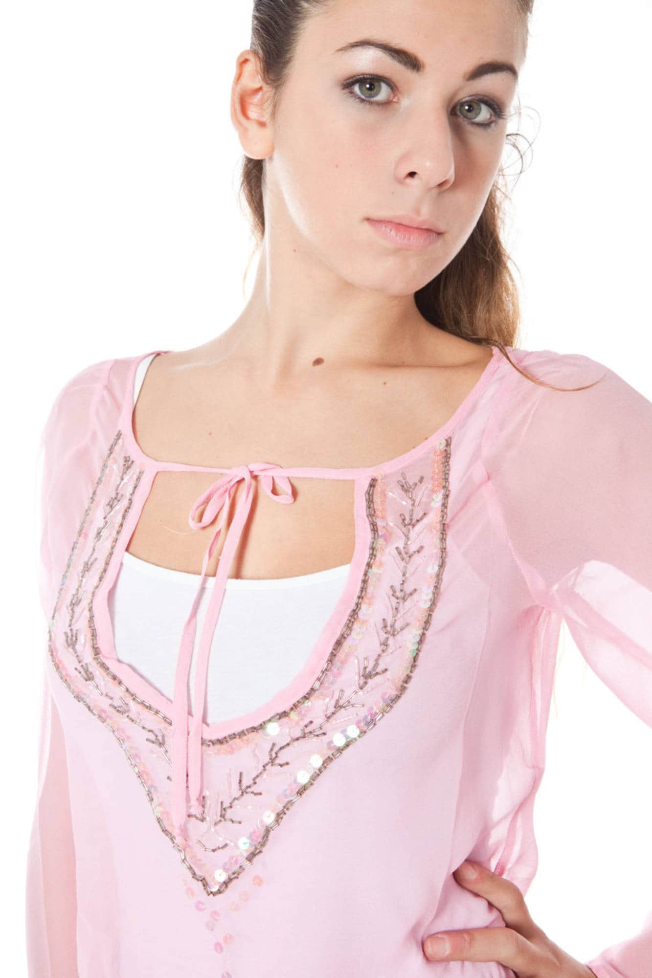 PHARD LANGARM T-SHIRT DAMEN ROSA