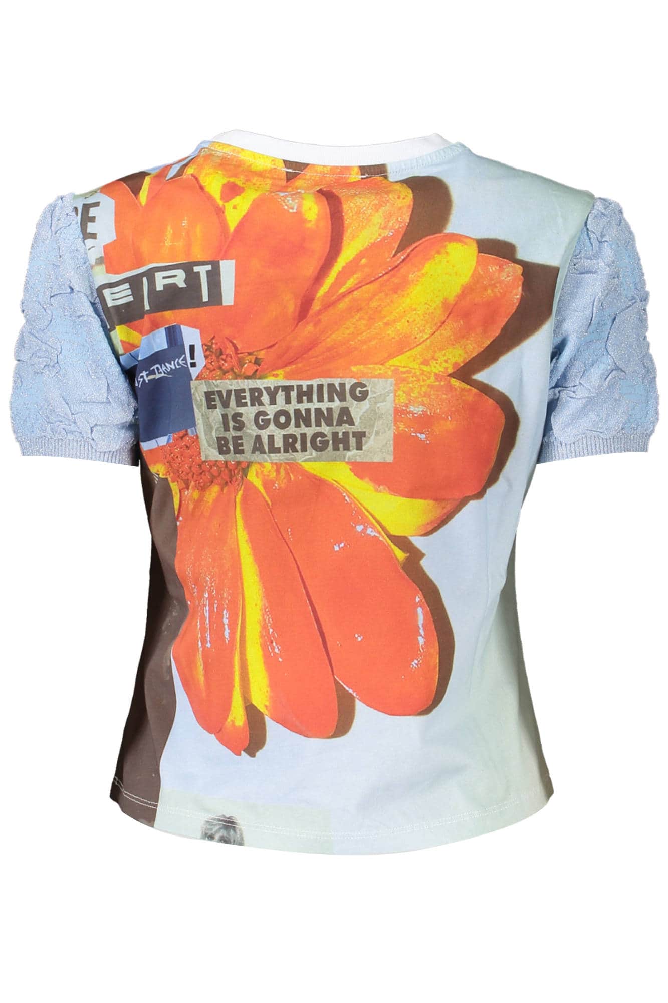 DESIGUAL KURZARM T-SHIRT DAMEN BLAU