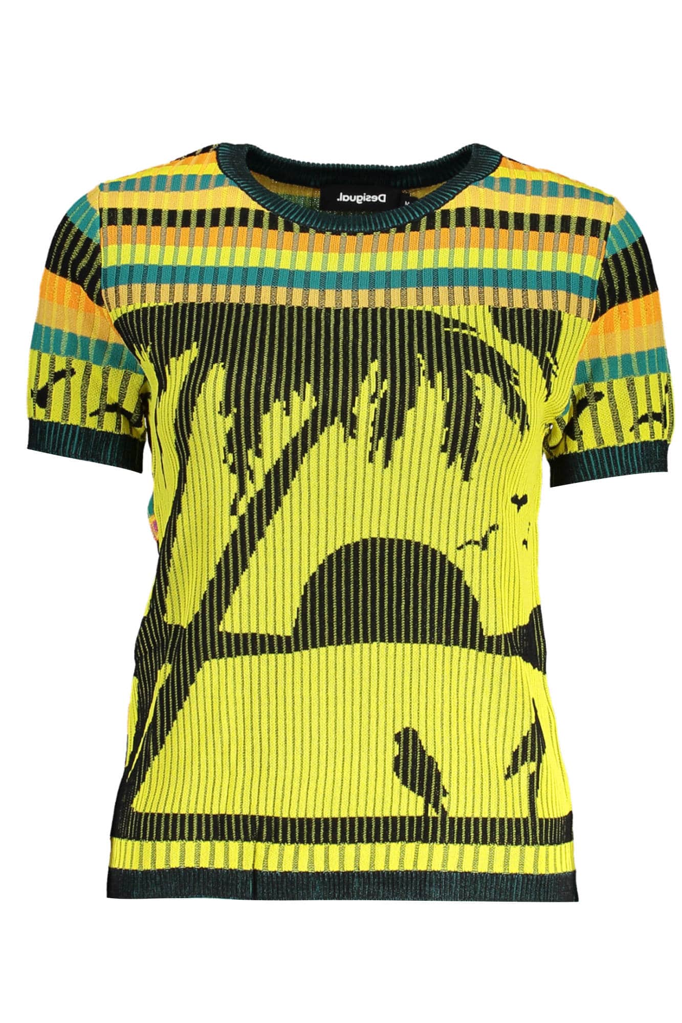 DESIGUAL DAMEN GELB PULLOVER