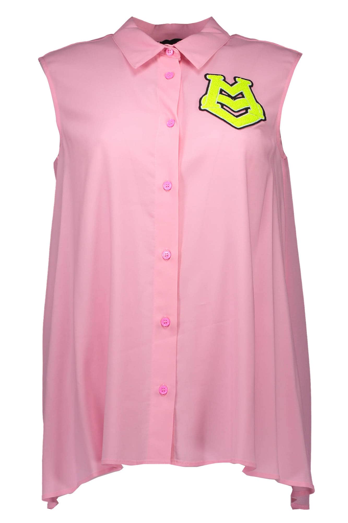 LOVE MOSCHINO ÄRMELLOS SHIRT DAMEN ROSA