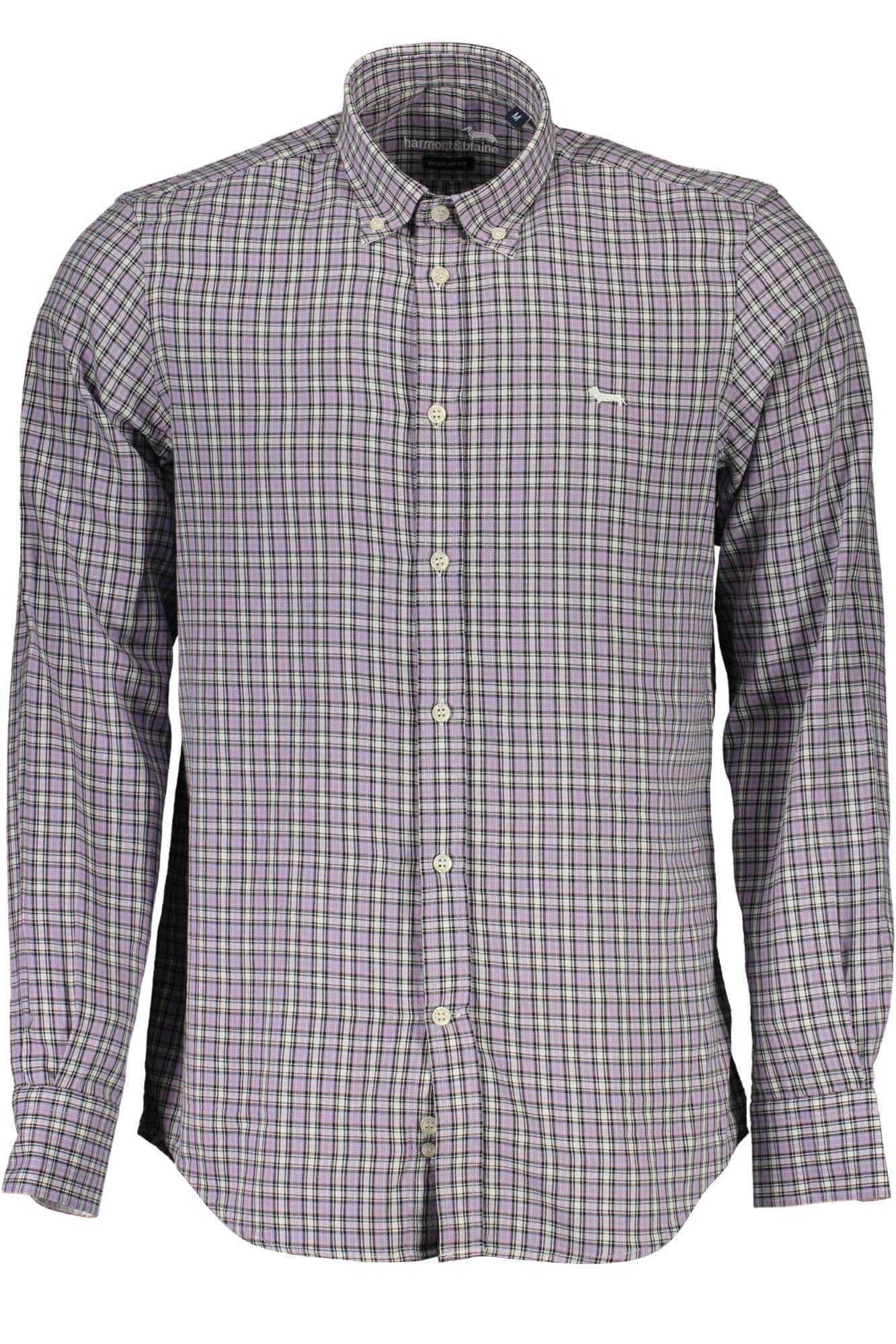 HARMONT & BLAINE LANGARM SHIRT HERREN LILA