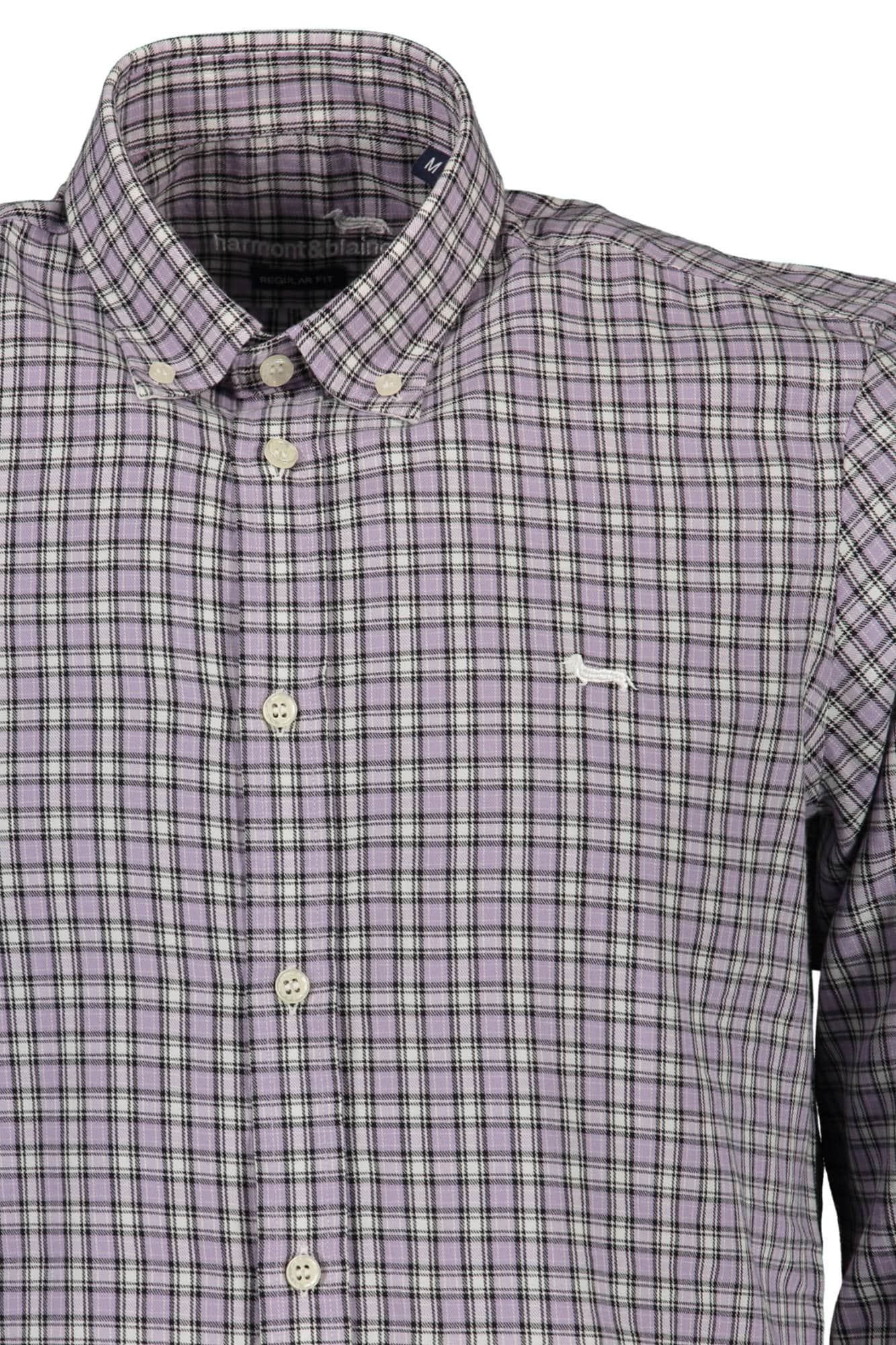 HARMONT & BLAINE LANGARM SHIRT HERREN LILA