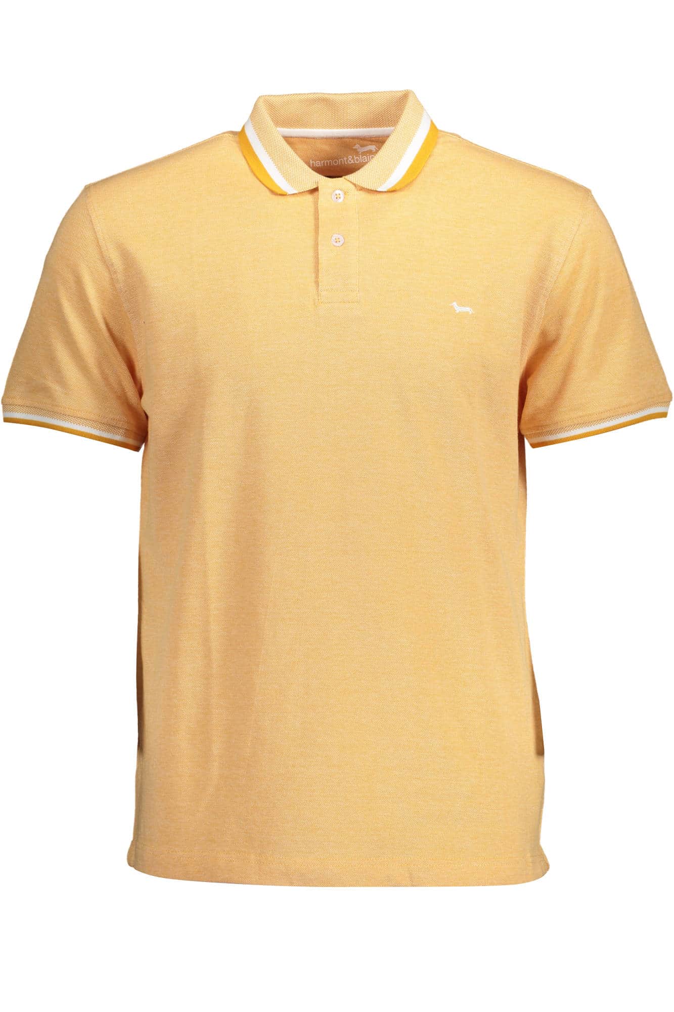 HARMONT & BLAINE HERREN ORANGE KURZARM POLO