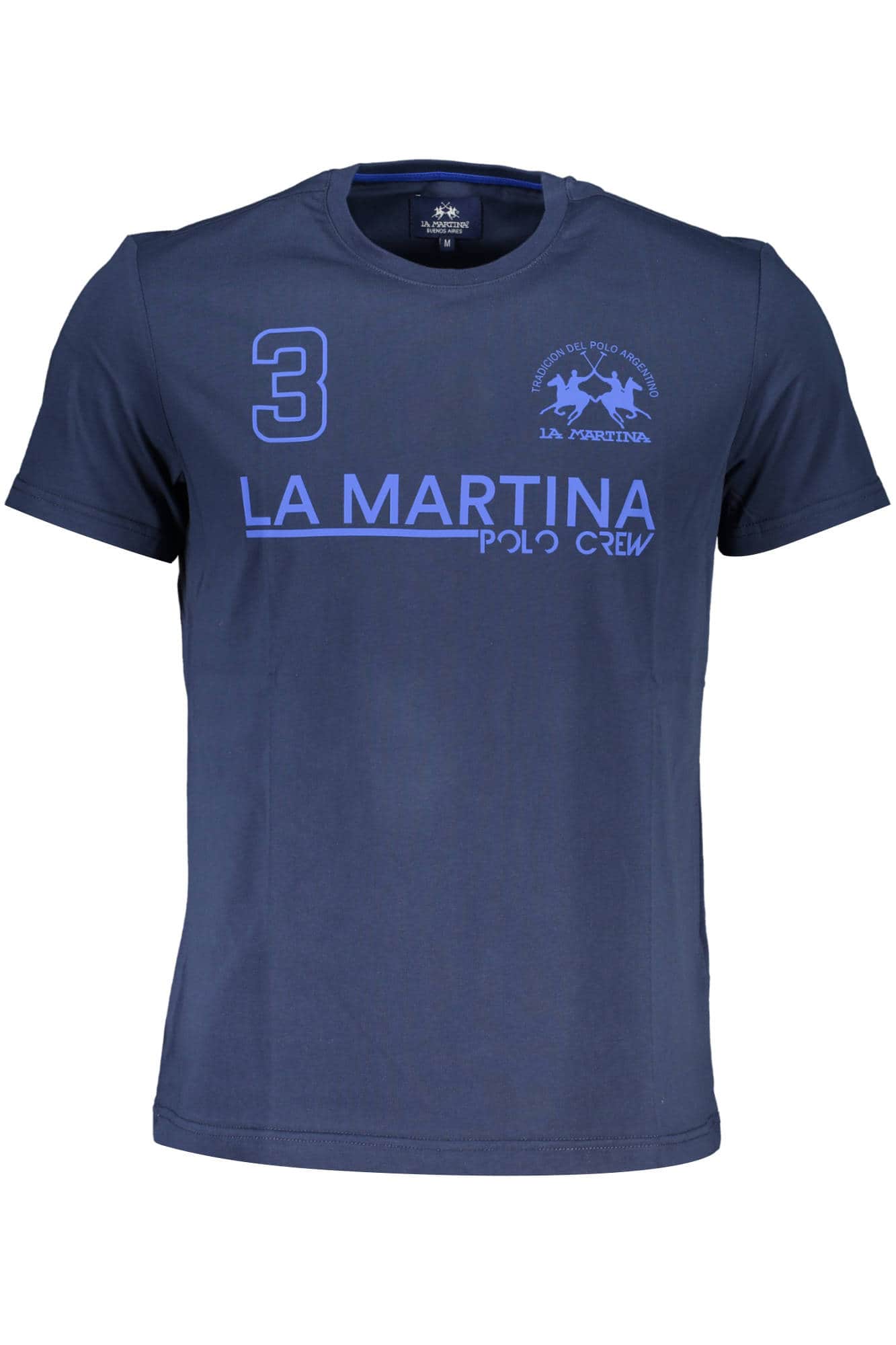 LA MARTINA LANGARM T-SHIRT HERREN BLAU
