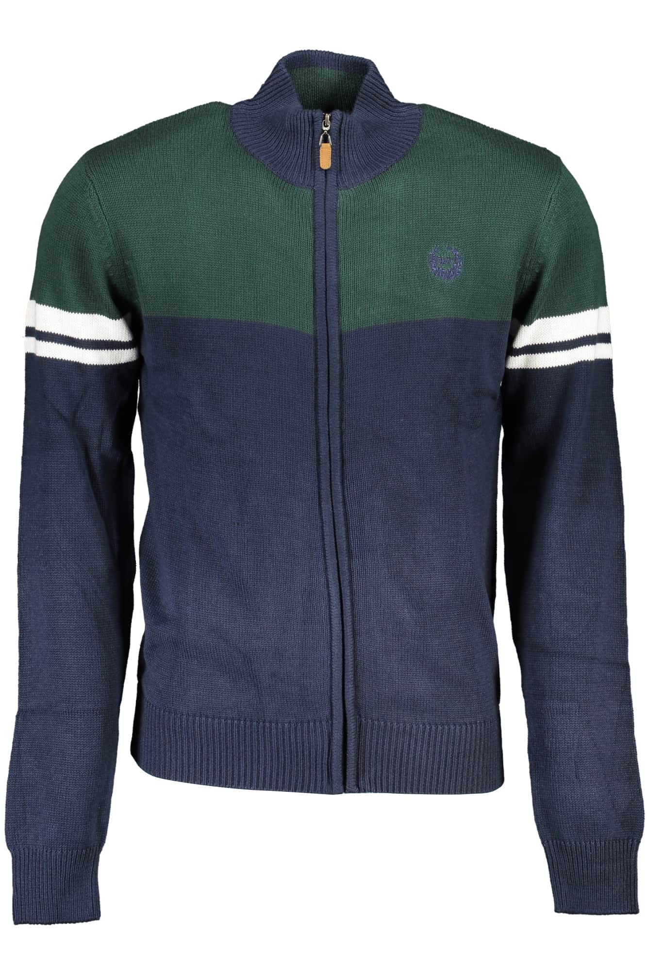 GIAN MARCO VENTURI BLAU HERREN STRICKJACKE