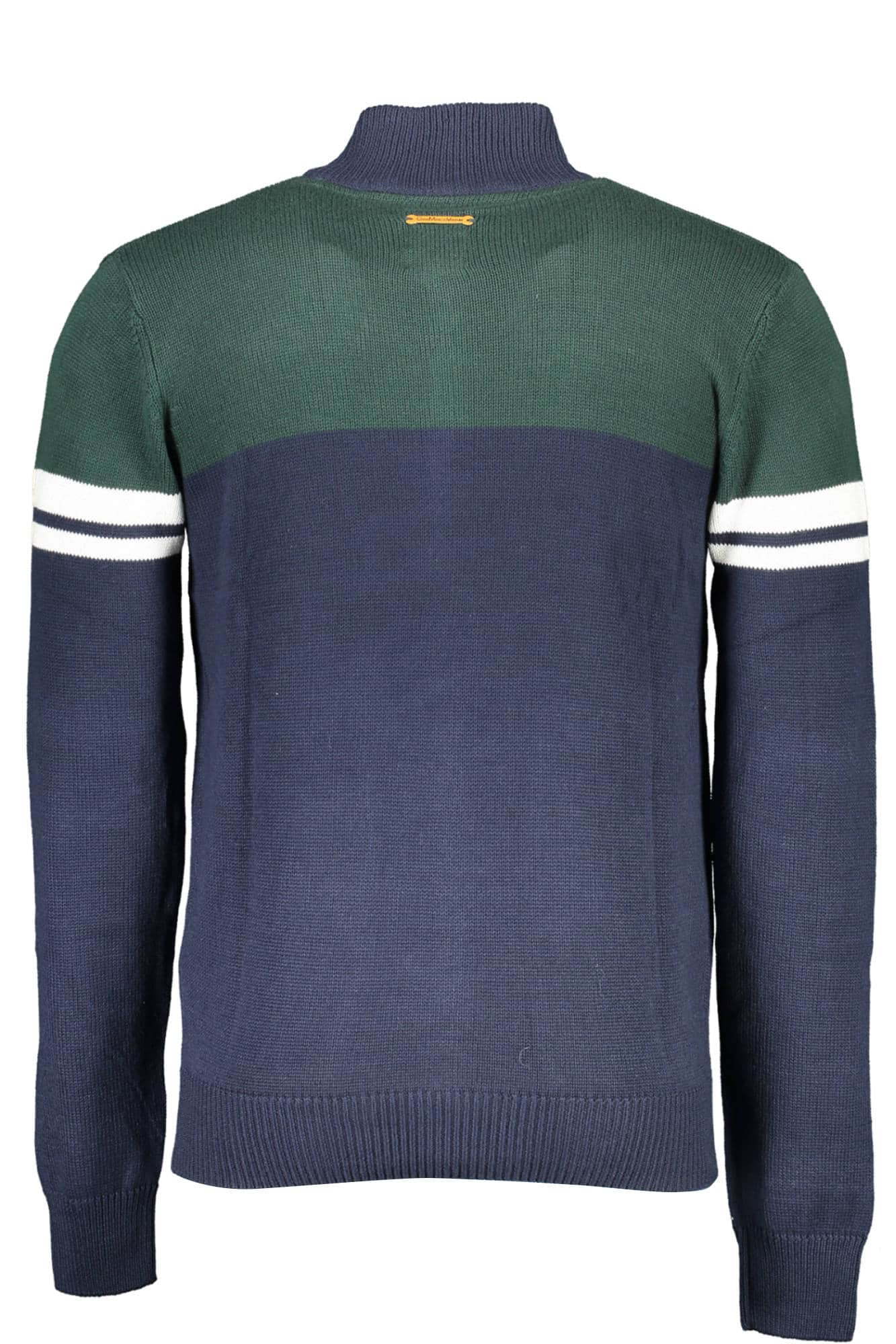 GIAN MARCO VENTURI BLAU HERREN STRICKJACKE