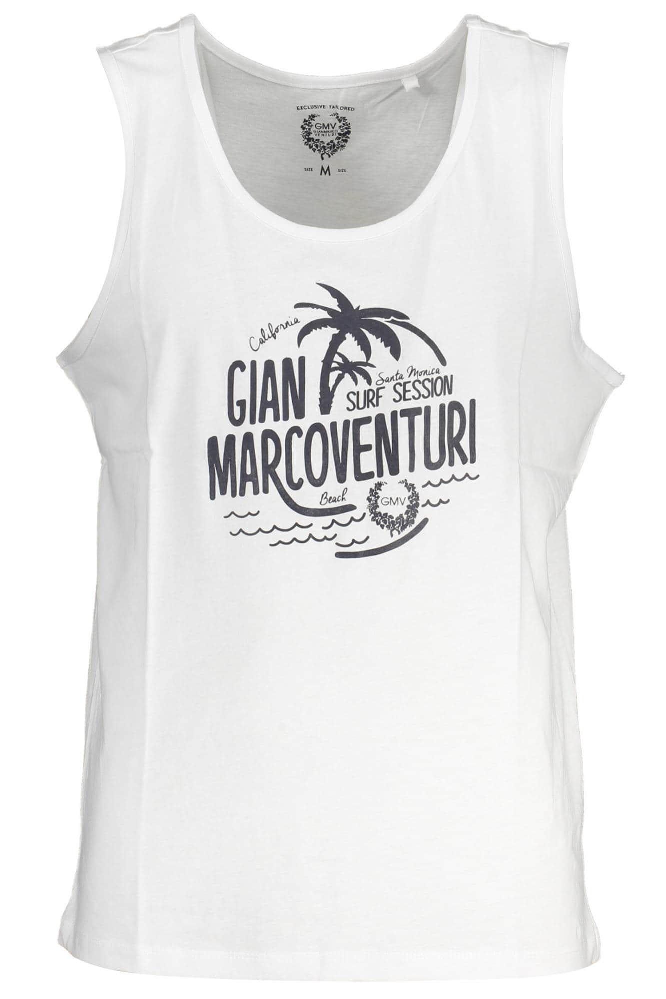 GIAN MARCO VENTURI HERREN WEISS TANKTOP