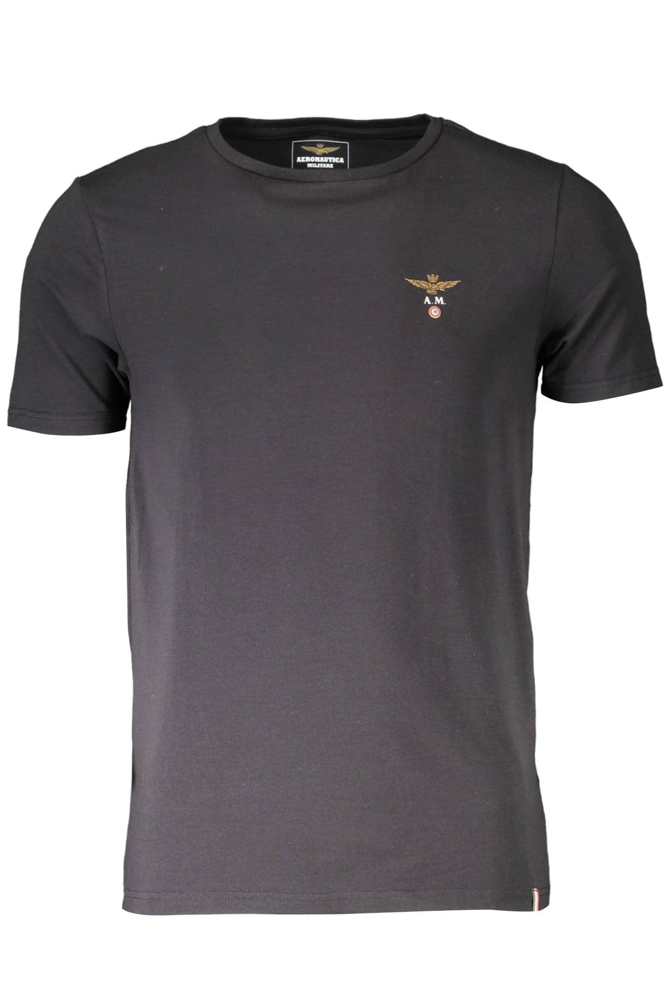 AERONAUTICA MILITARE SCHWARZ HERREN OUTERWEAR T-SHIRT