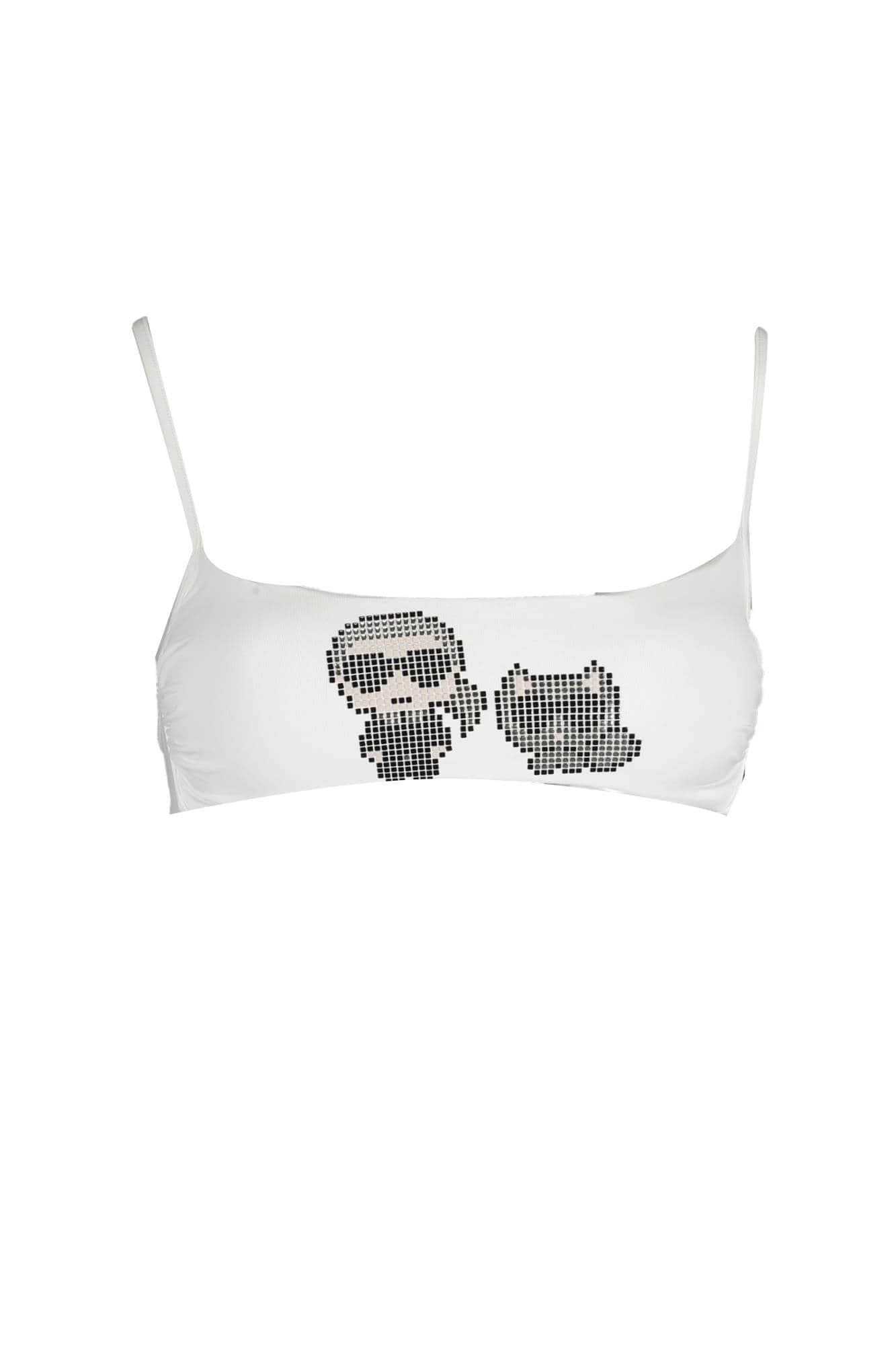 KARL LAGERFELD BADEMODE BIKINIOBERTEIL DAMEN WEISS