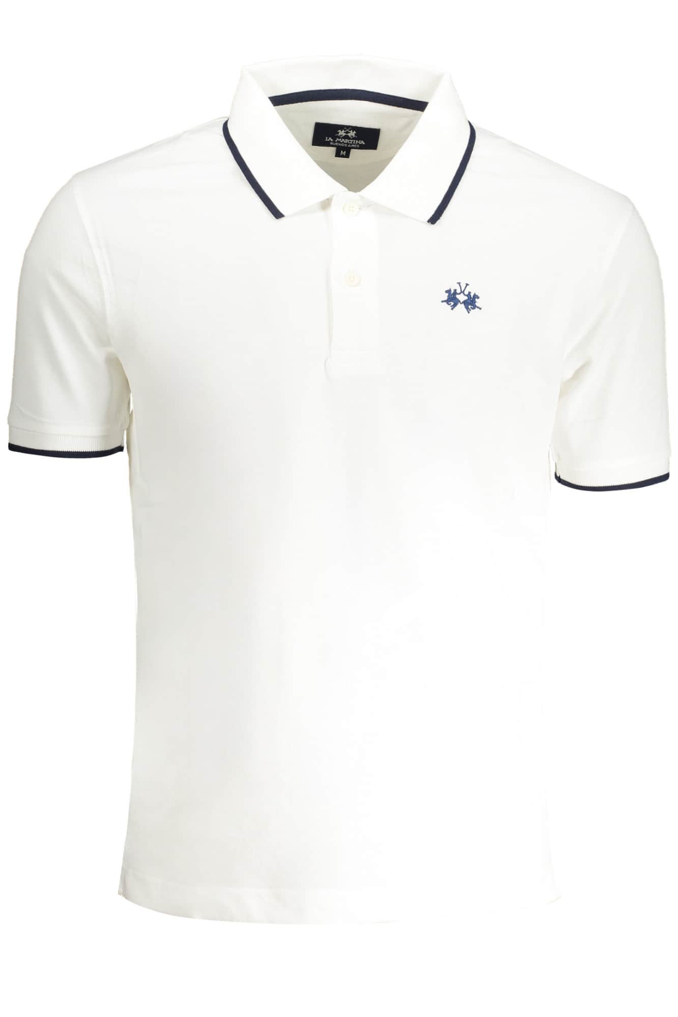 LA MARTINA HERREN KURZARM POLO WEISS