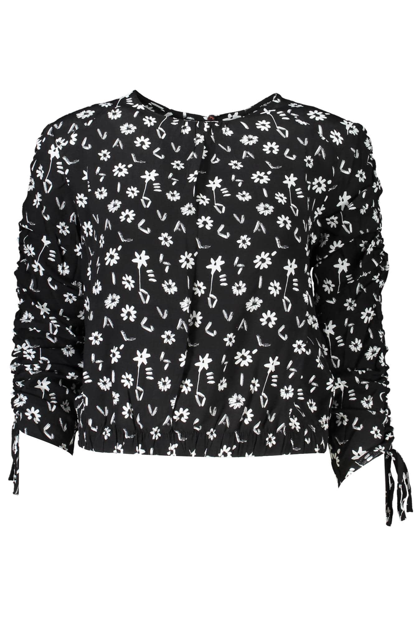 DESIGUAL LANGARM SHIRT DAMEN SCHWARZ
