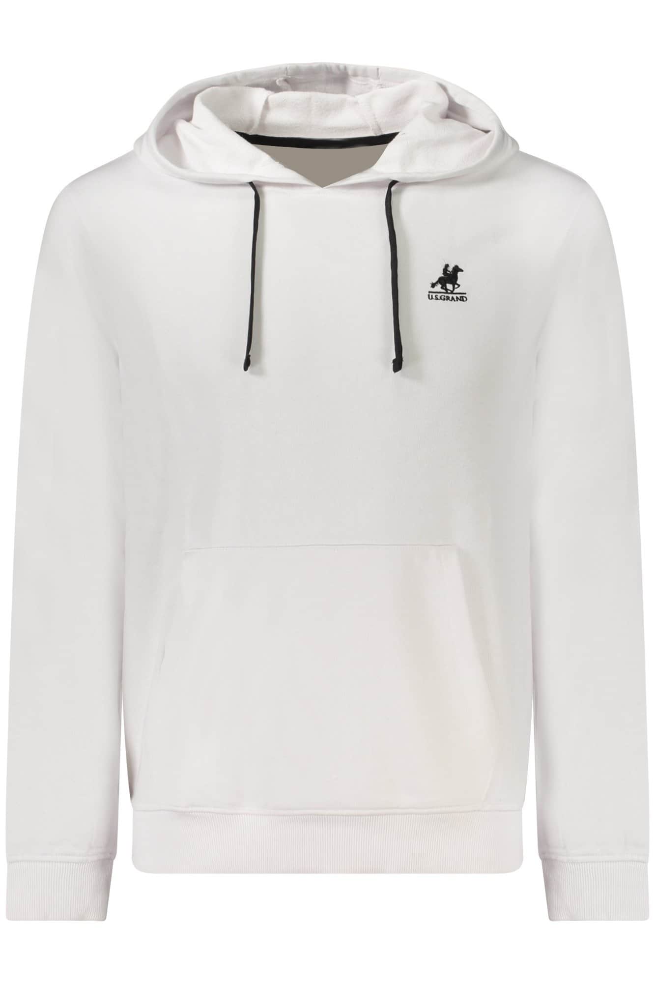 US GRAND HERREN WEISS MIT REISSVERSCHLUSS SWEATSHIRT