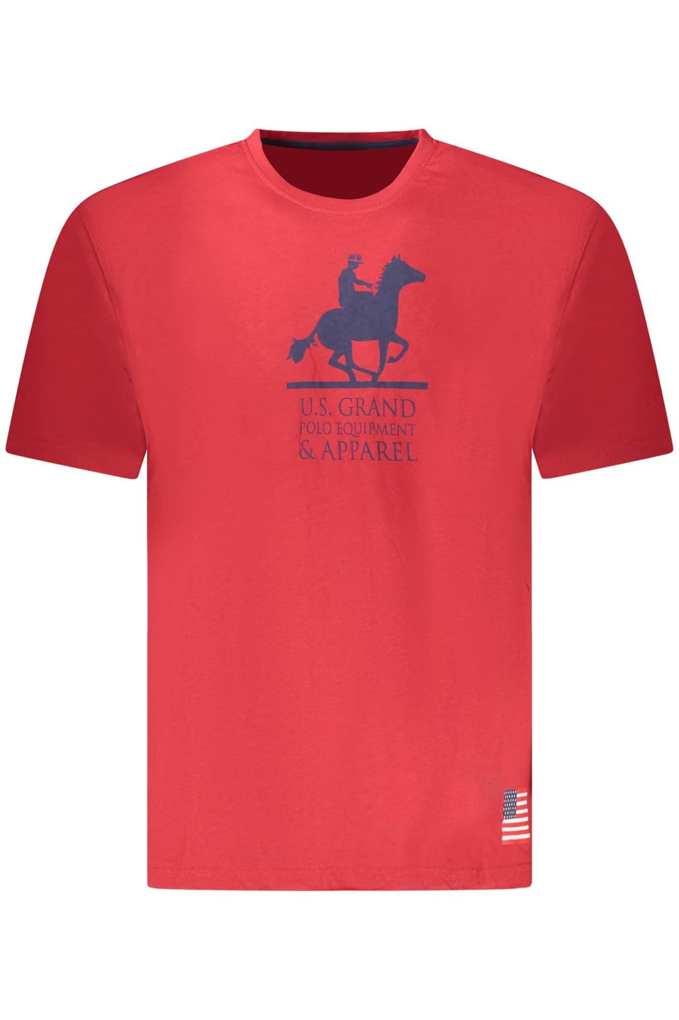 US GRAND HERREN KURZARM ROT T-SHIRT