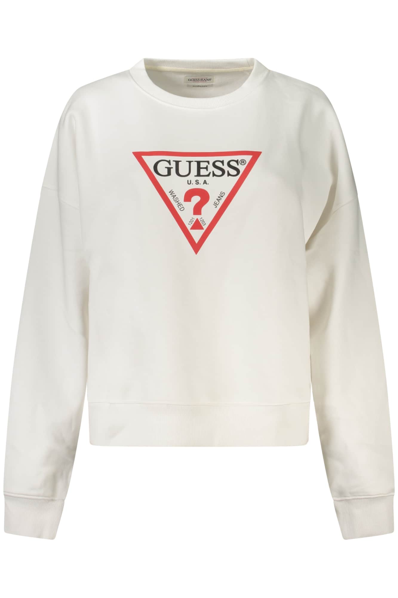 Guess Jeans sweatshirt ohne reissverschluss damen weiss