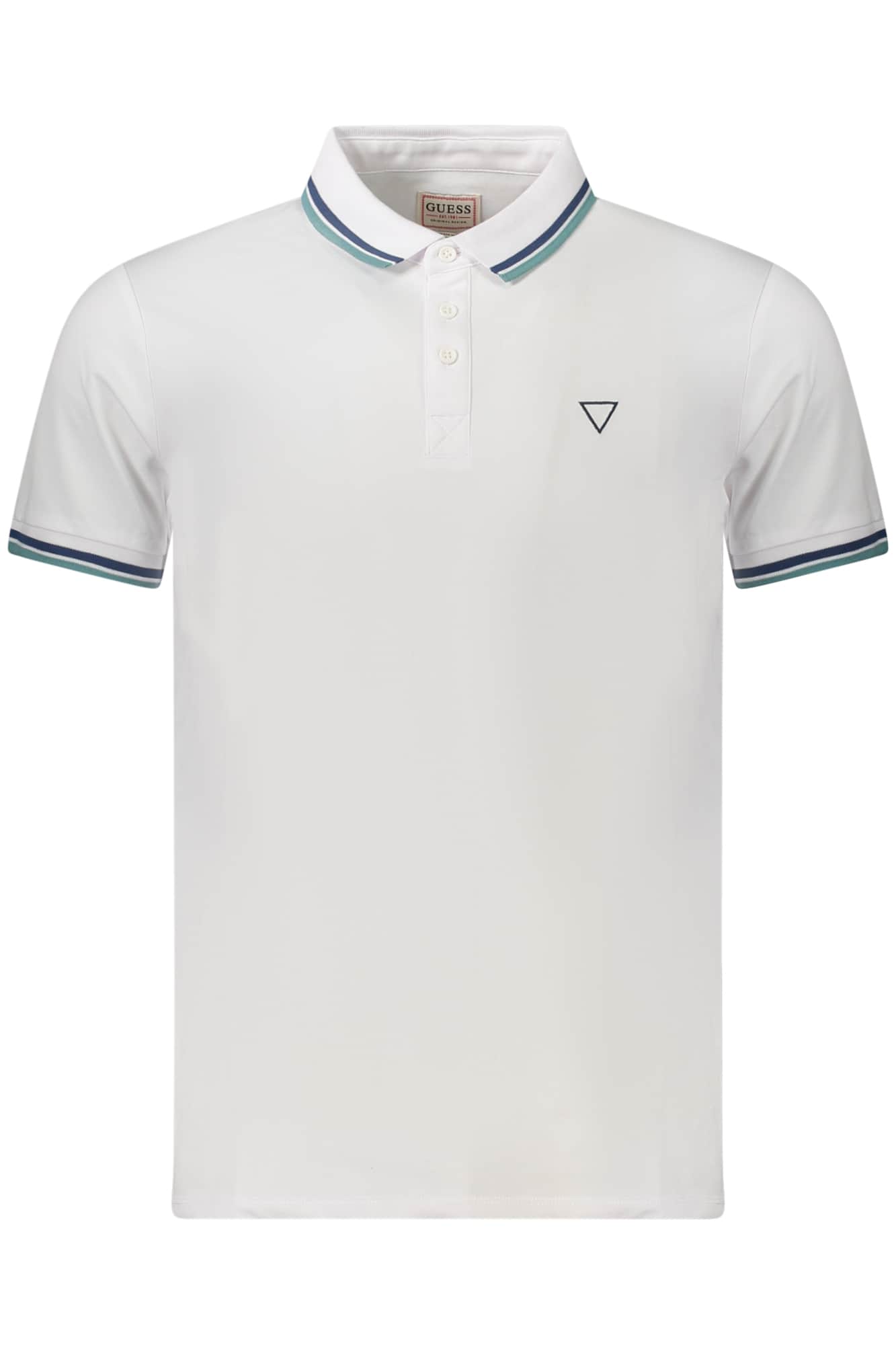 GUESS JEANS POLO KURZARM HERREN WEISS
