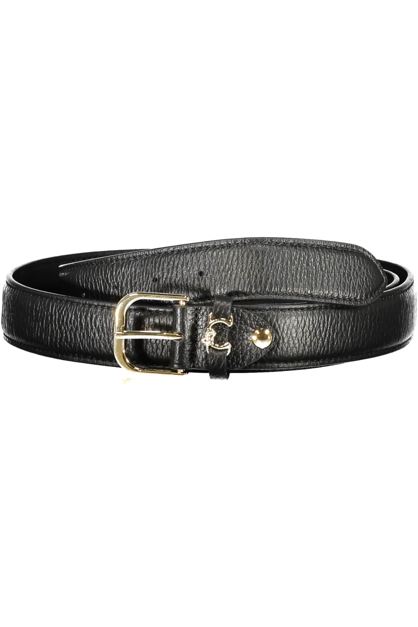 Coccinelle damen schwarz leder gürtel