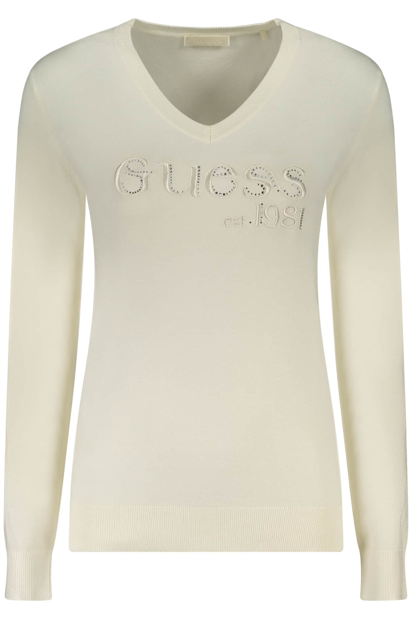 GUESS JEANS DAMEN WEISS PULLOVER