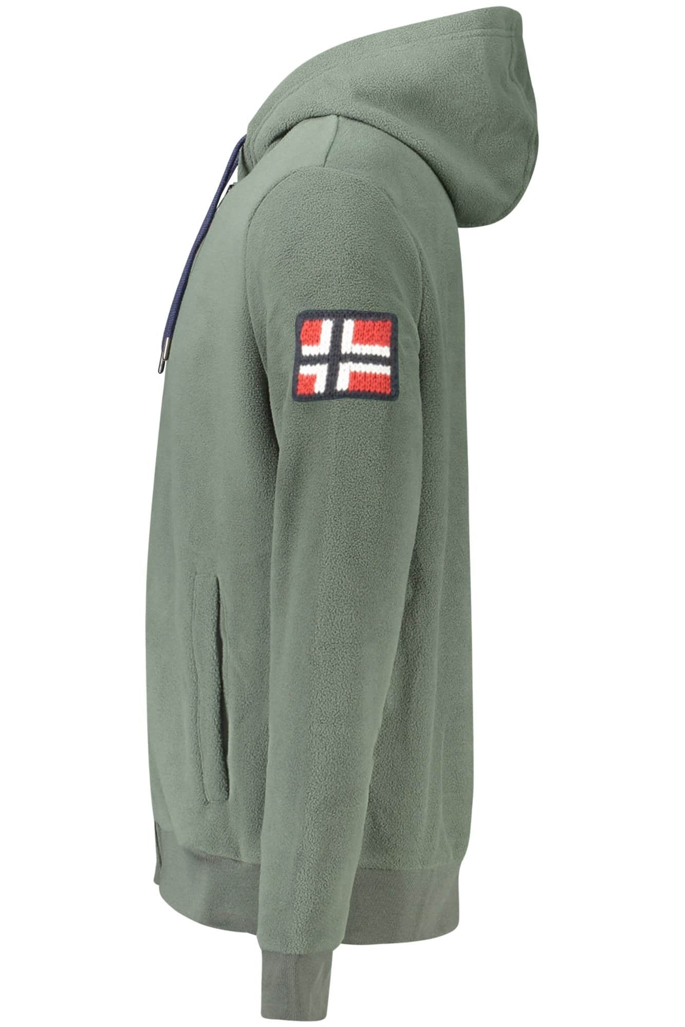 Norway 1963 herren grün mit reissverschluss sweatshirt