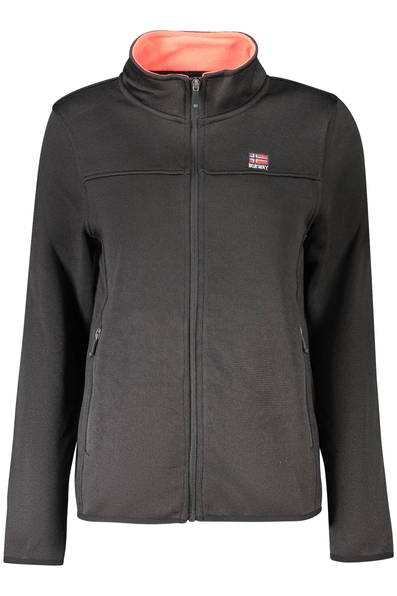 NORWAY 1963 DAMEN SCHWARZ MIT REISSVERSCHLUSS SWEATSHIRT
