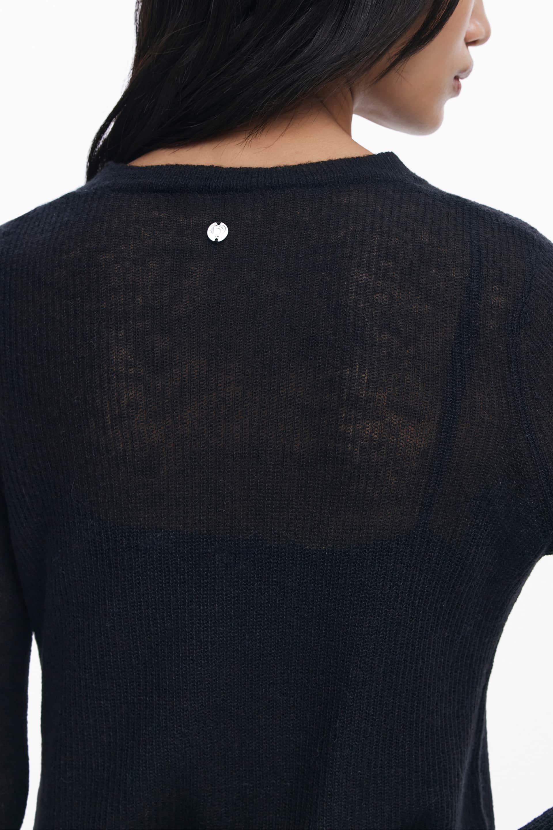 DESIGUAL DAMEN LANG SCHWARZ KLEID